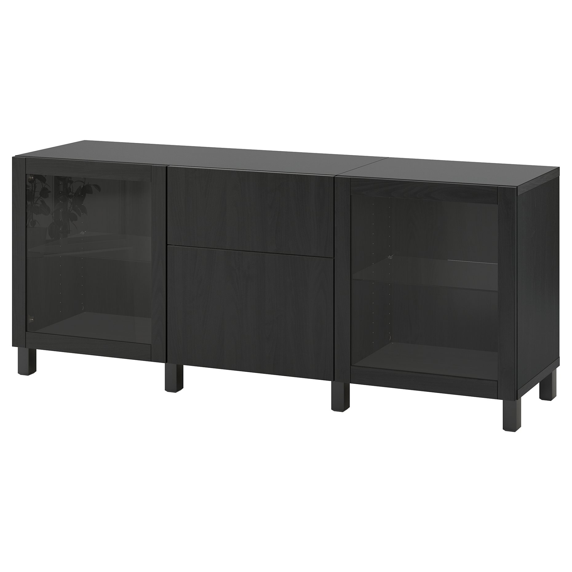 BESTÅ, storage combination with drawers soft-closing, 180x42x74 cm, 593.026.75
