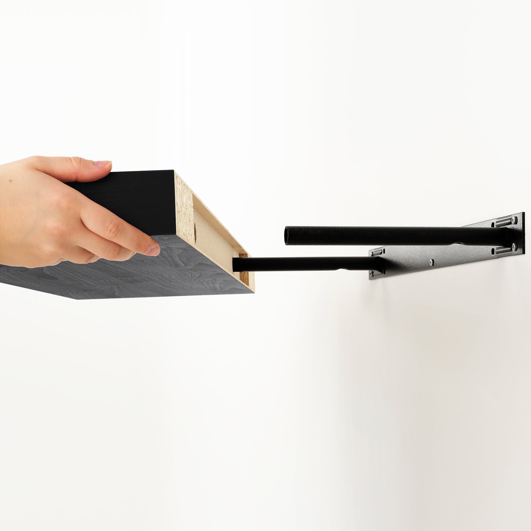 KALLAX/LACK, storage combination with shelf, 224x39x147 cm, 593.987.29