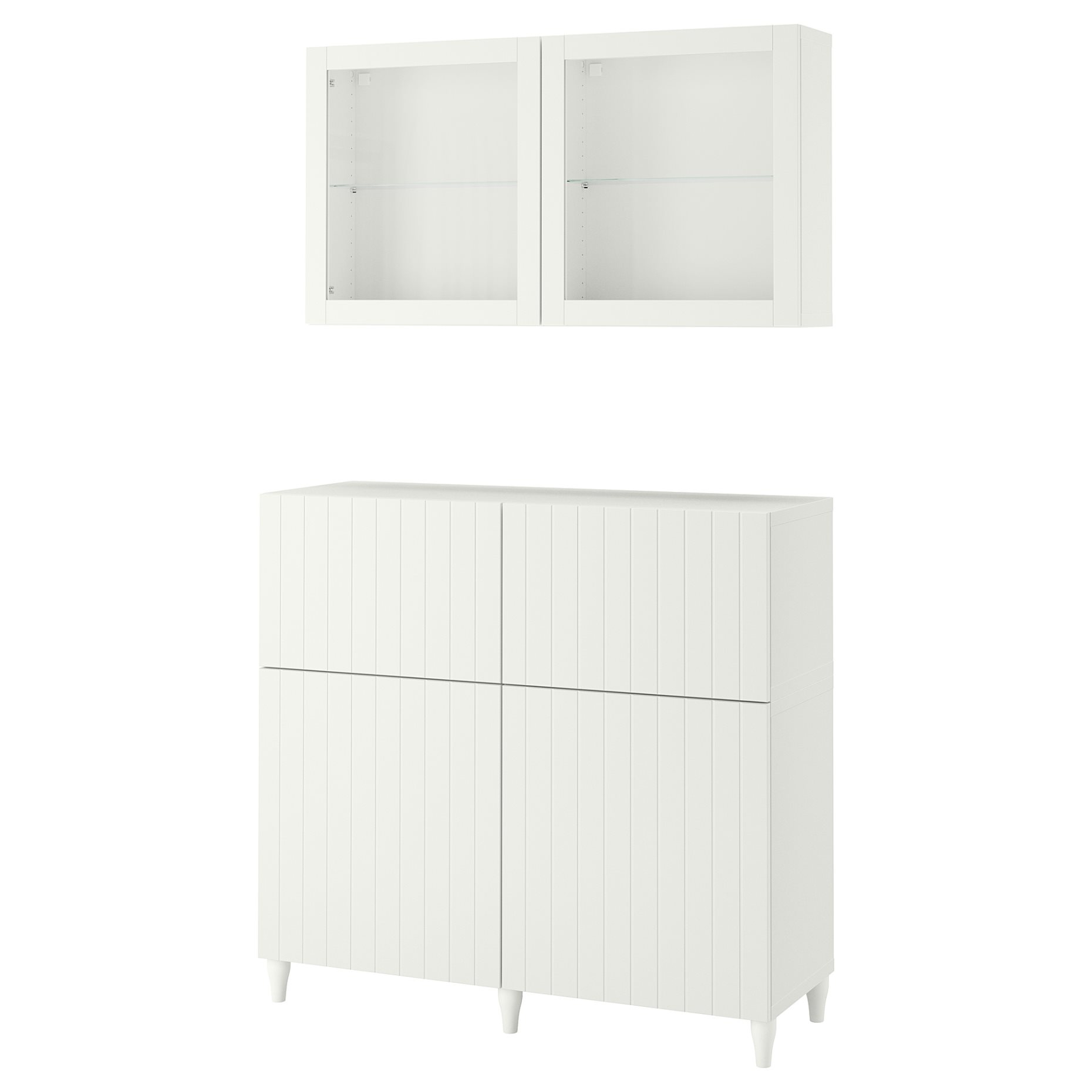 BESTÅ, storage combination with doors/drawers soft closing, 120x42x213 cm, 594.125.13