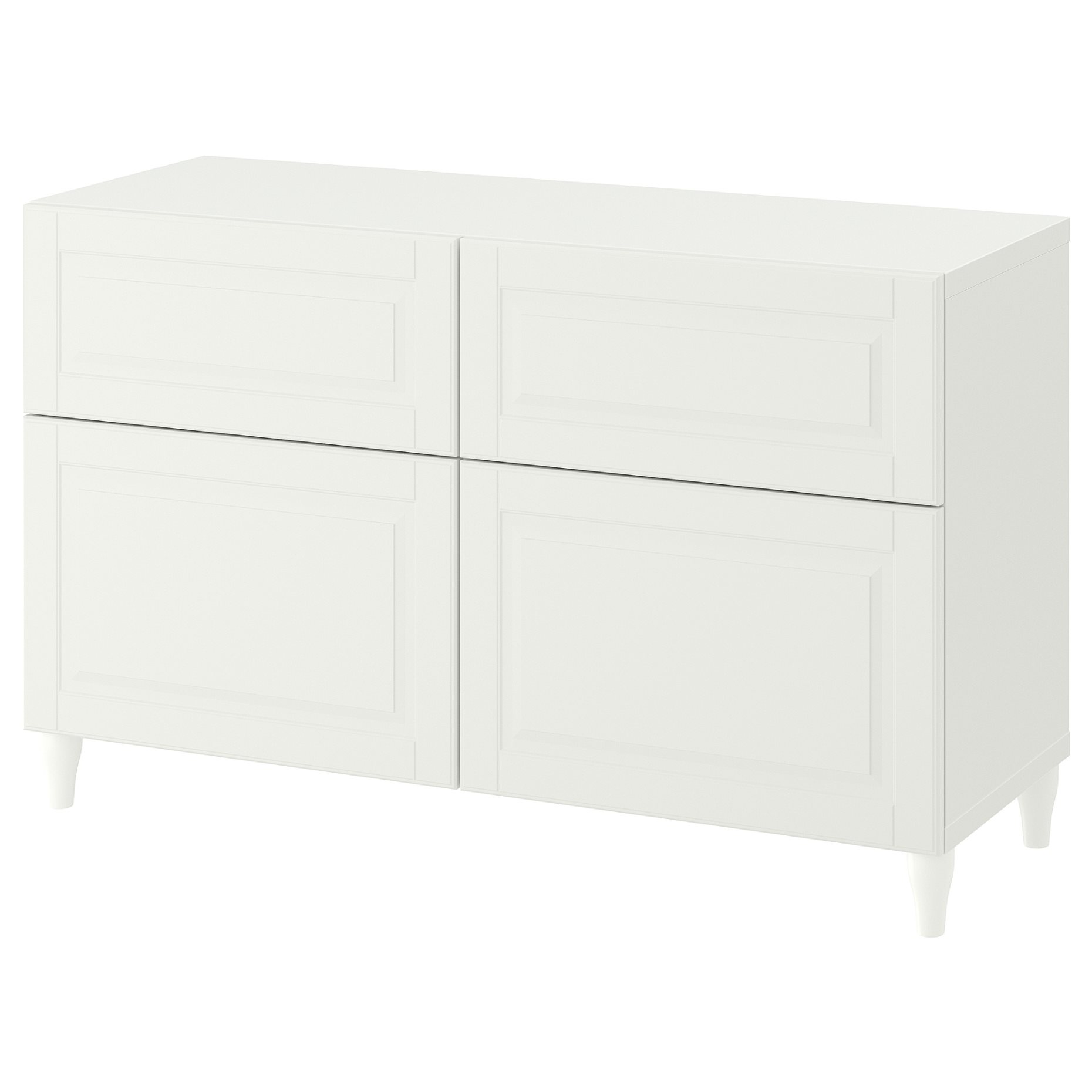 BESTÅ, storage combination with doors/drawers push-open, 120x42x74 cm, 594.126.12