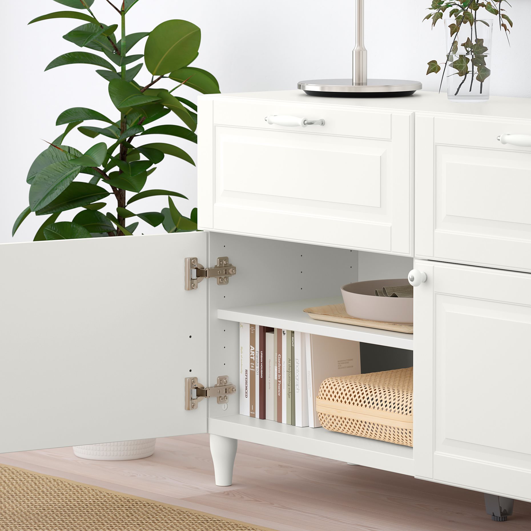 BESTÅ, storage combination with doors/drawers push-open, 120x42x74 cm, 594.126.12
