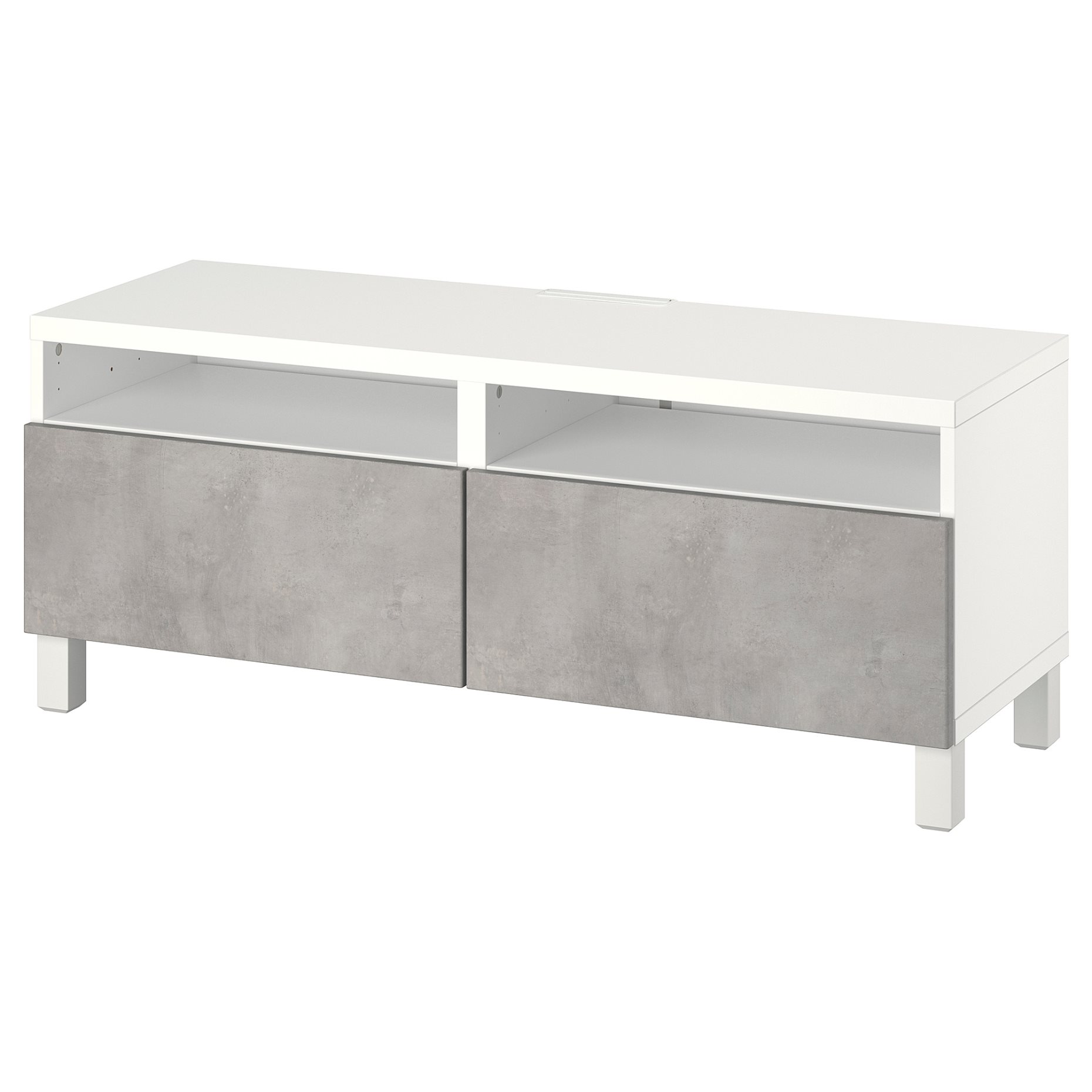 BESTÅ, TV bench with drawers push open, 120x42x48 cm, 594.199.39