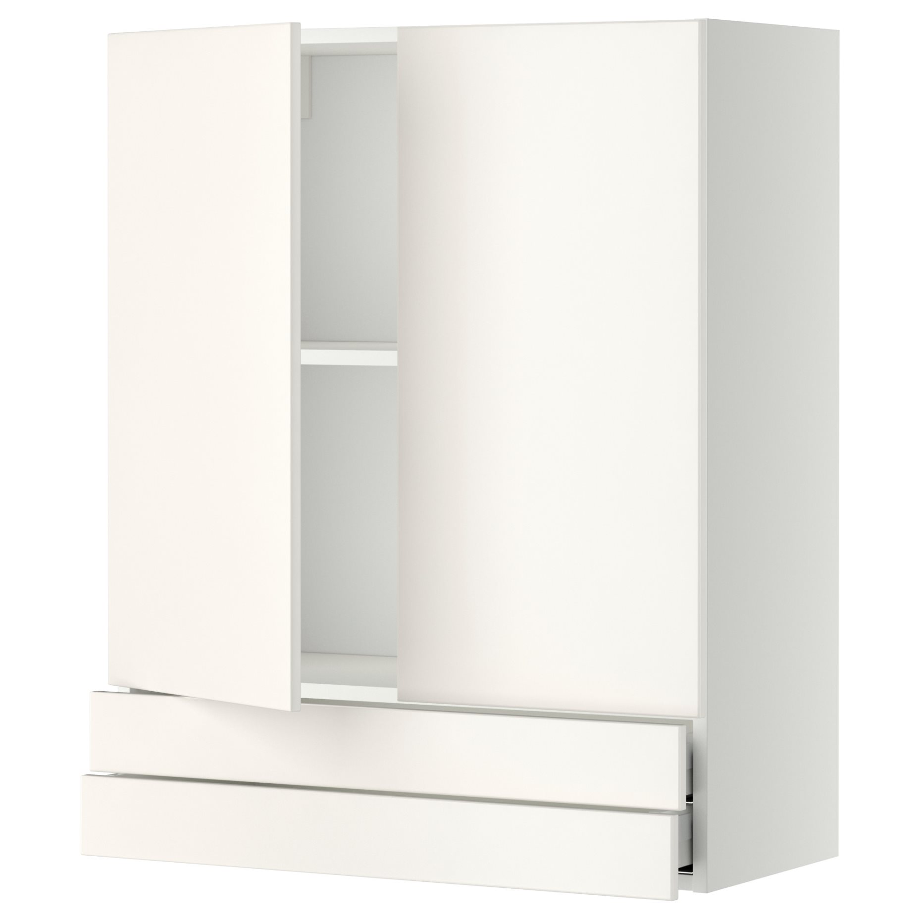 METOD, wall cabinet with 2 doors/2 drawers, 80x100 cm, 594.557.29