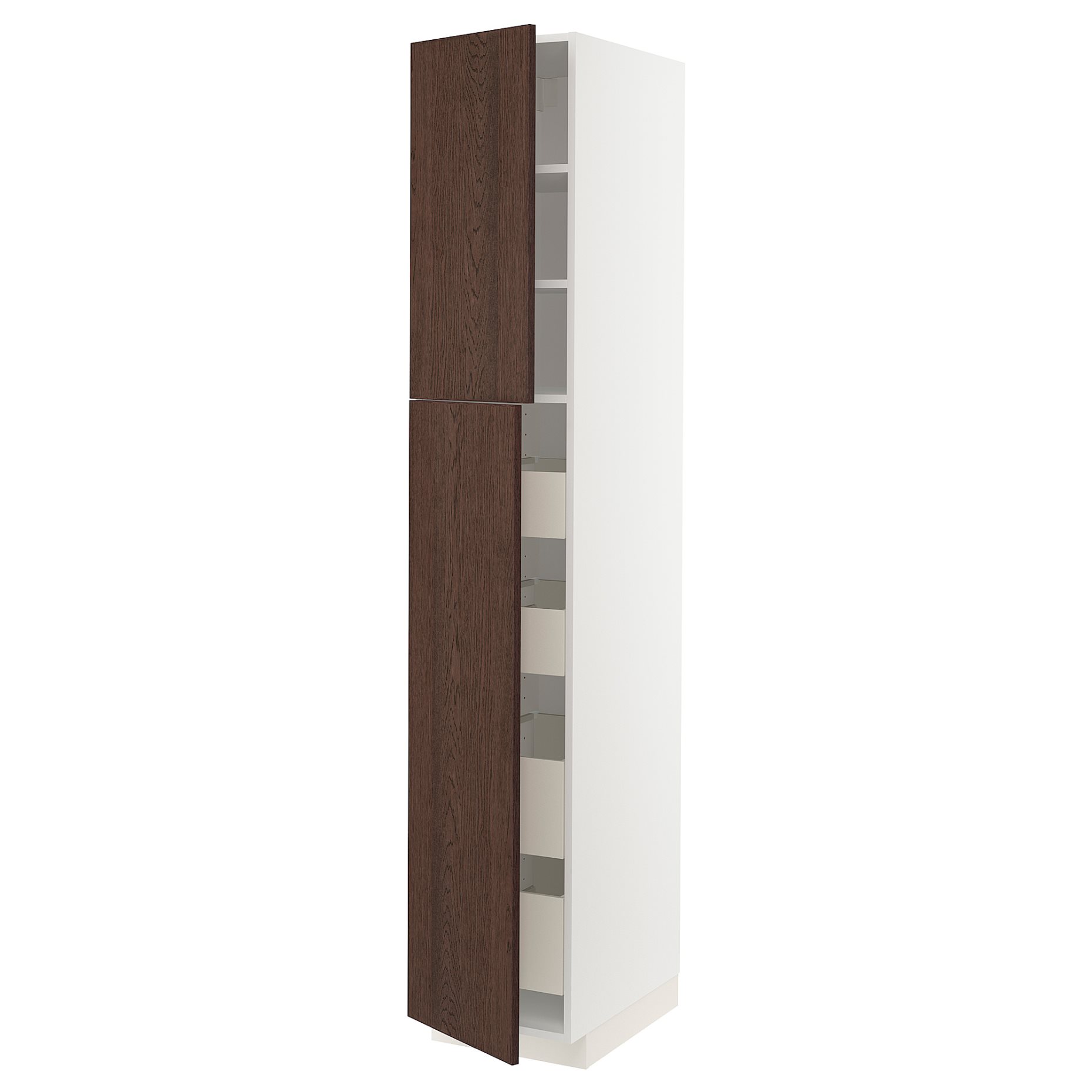 METOD, high cabinet with 2 doors/4 drawers, 40x60x220 cm, 594.570.16