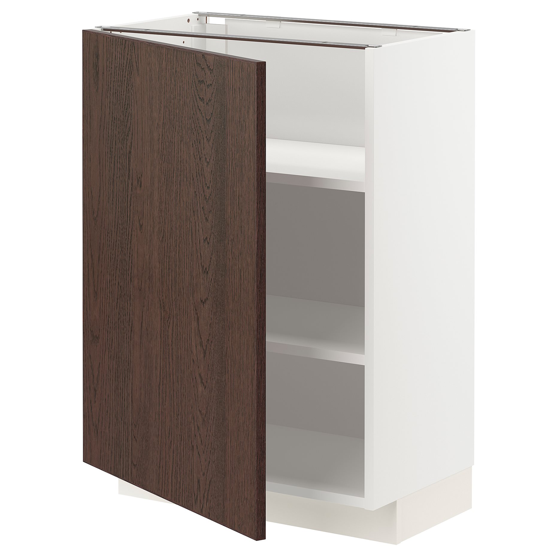 METOD, base cabinet with shelves, 60x37 cm, 594.657.71