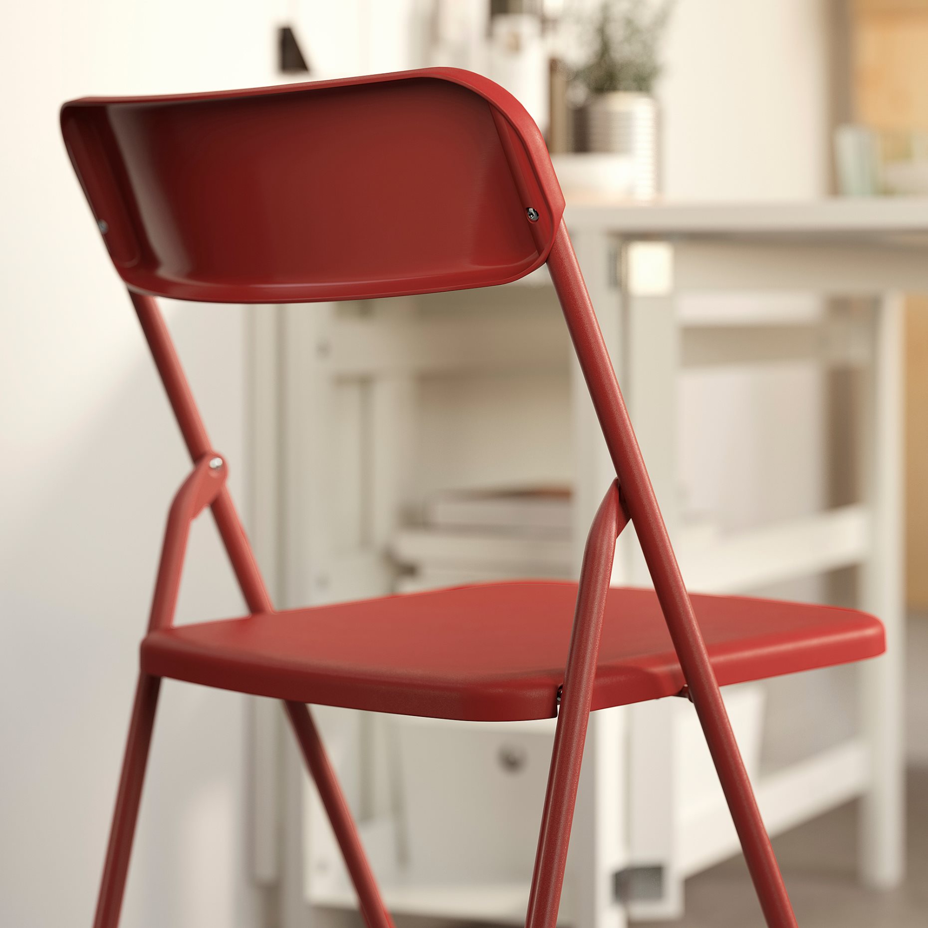 VIHALS, gateleg table and 2 folding chairs, 39/95/151x90 cm, 595.902.56