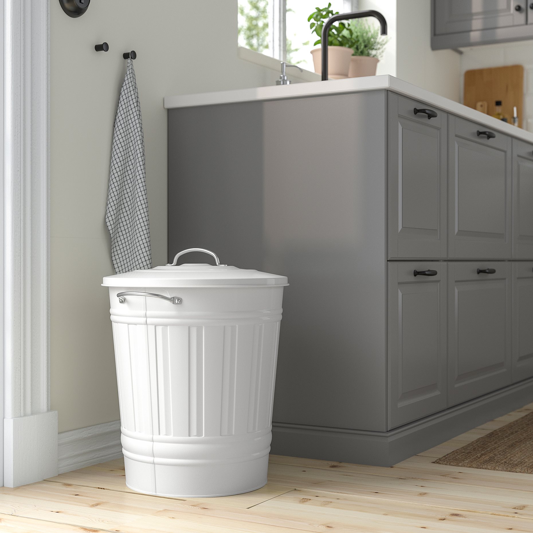 KNODD, bin with lid, 600.456.56