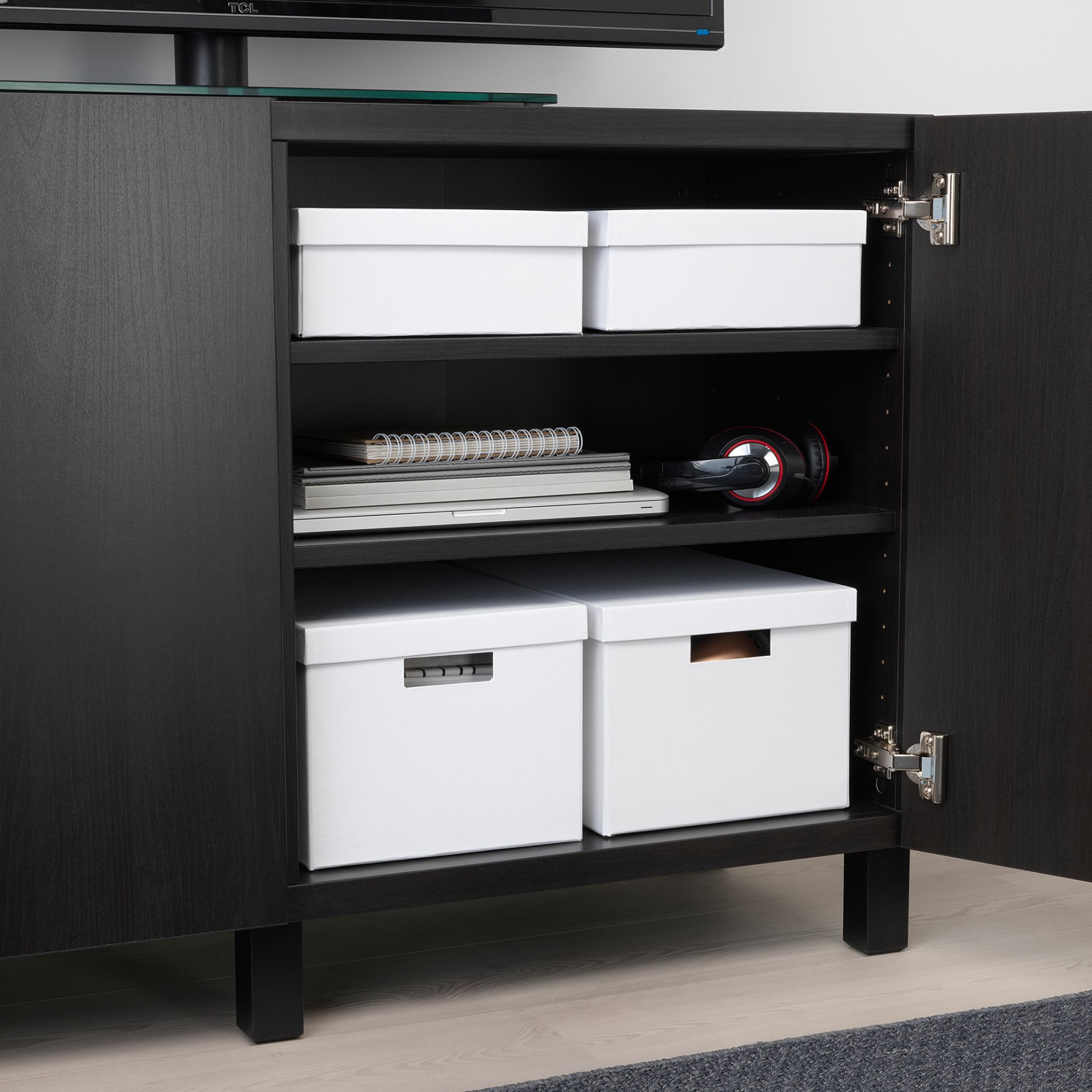 TJENA, storage box with lid, 603.954.28