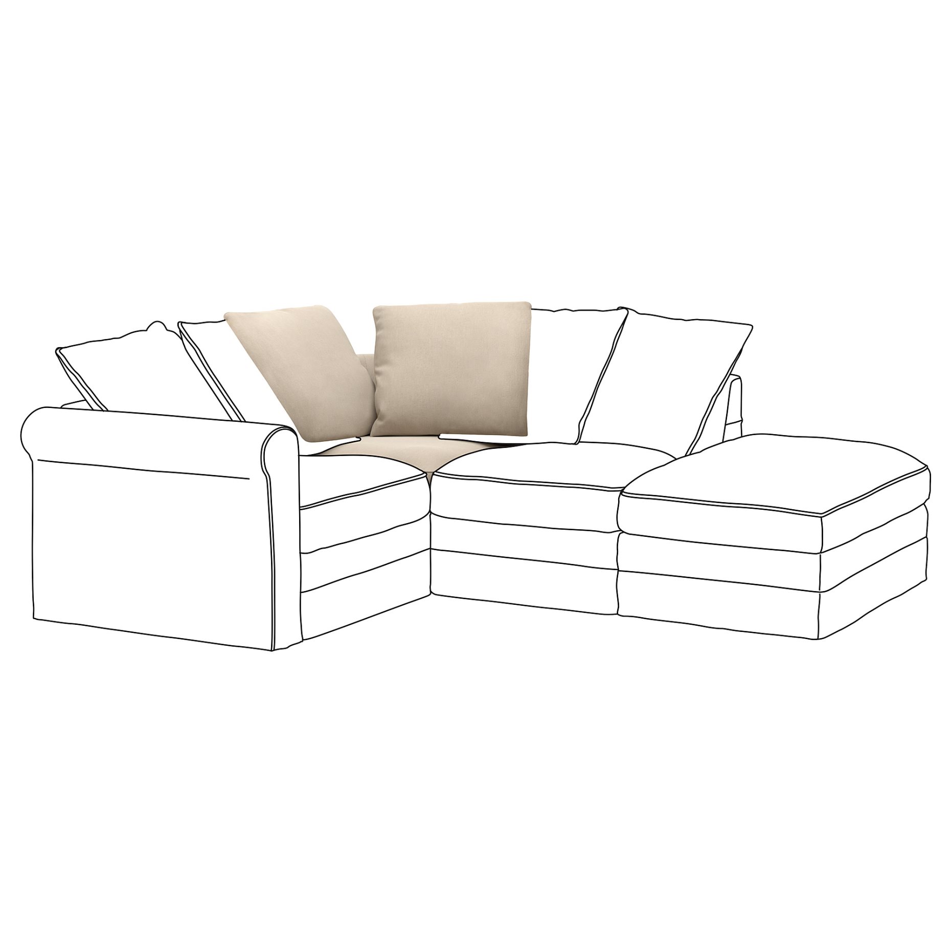GRÖNLID, cover for corner section, 603.986.53