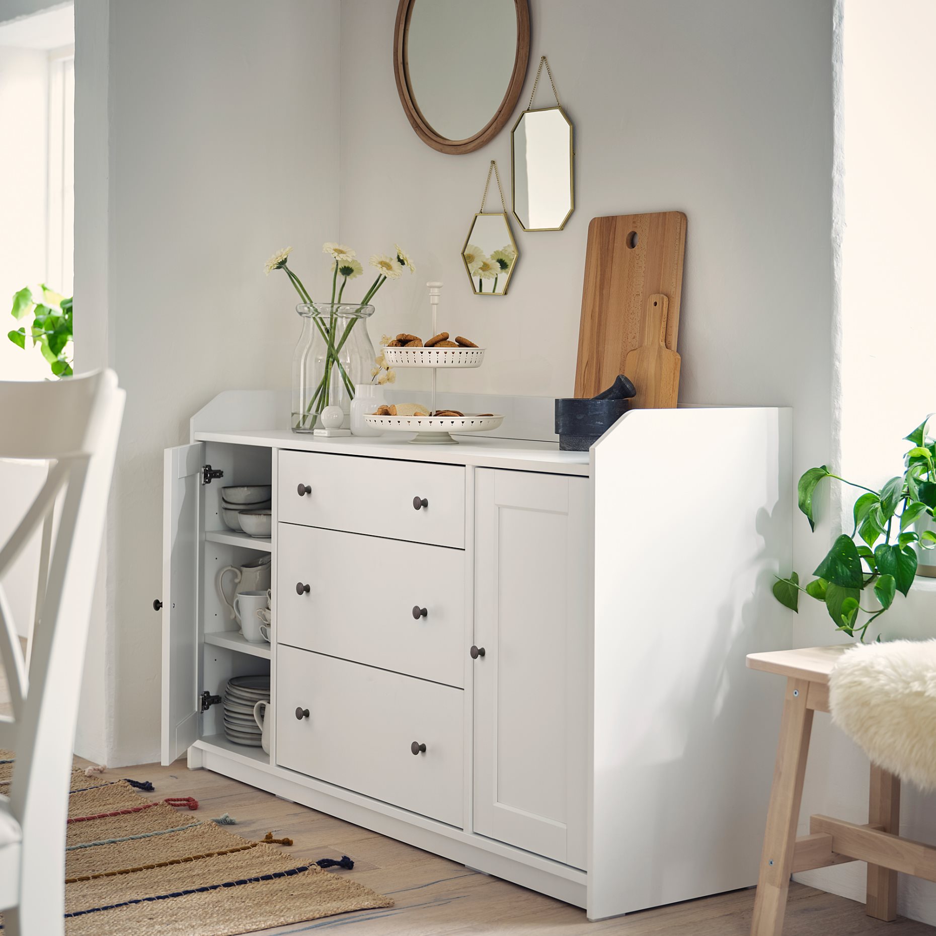 HAUGA, sideboard, 140x84 cm, 604.072.66