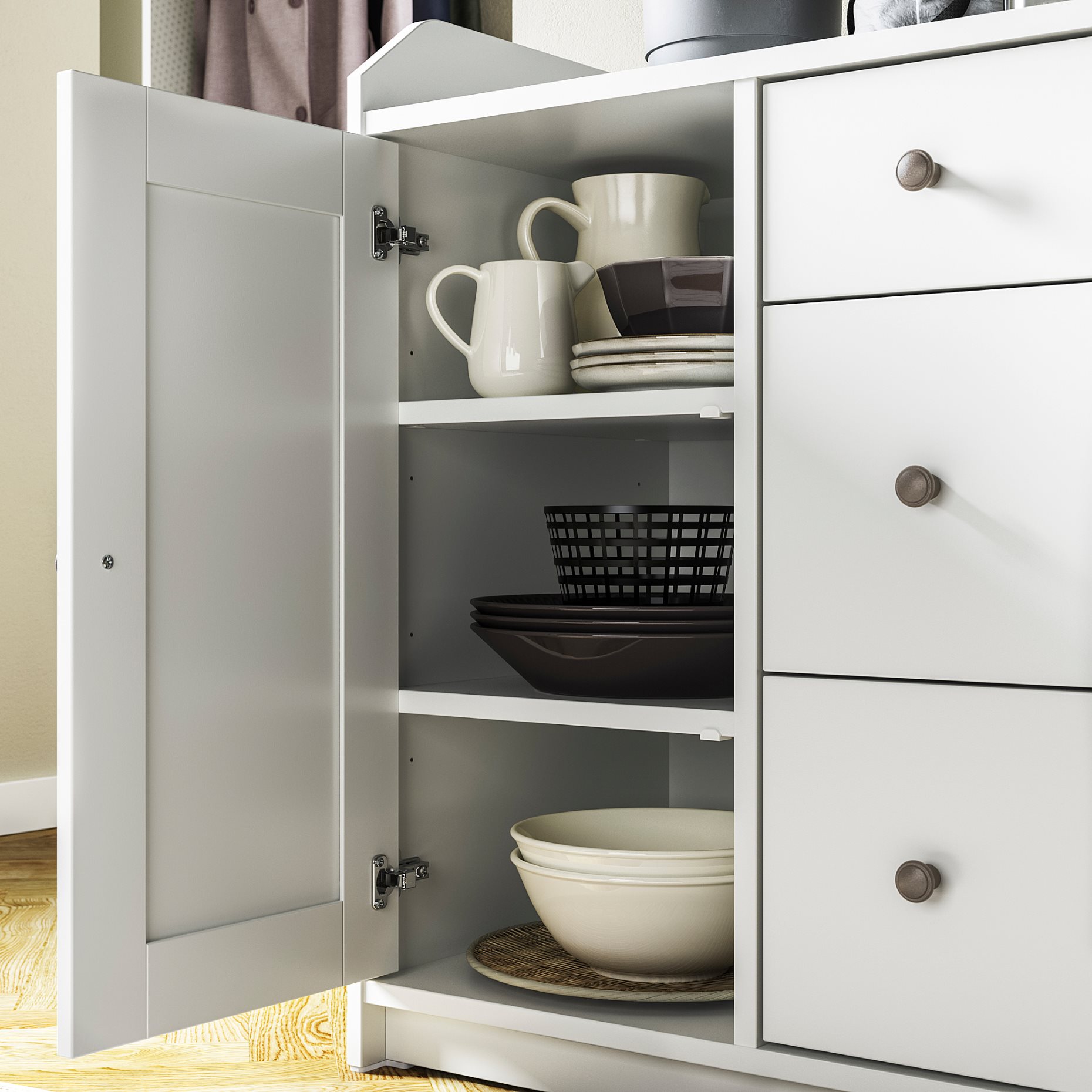 HAUGA, sideboard, 140x84 cm, 604.072.66