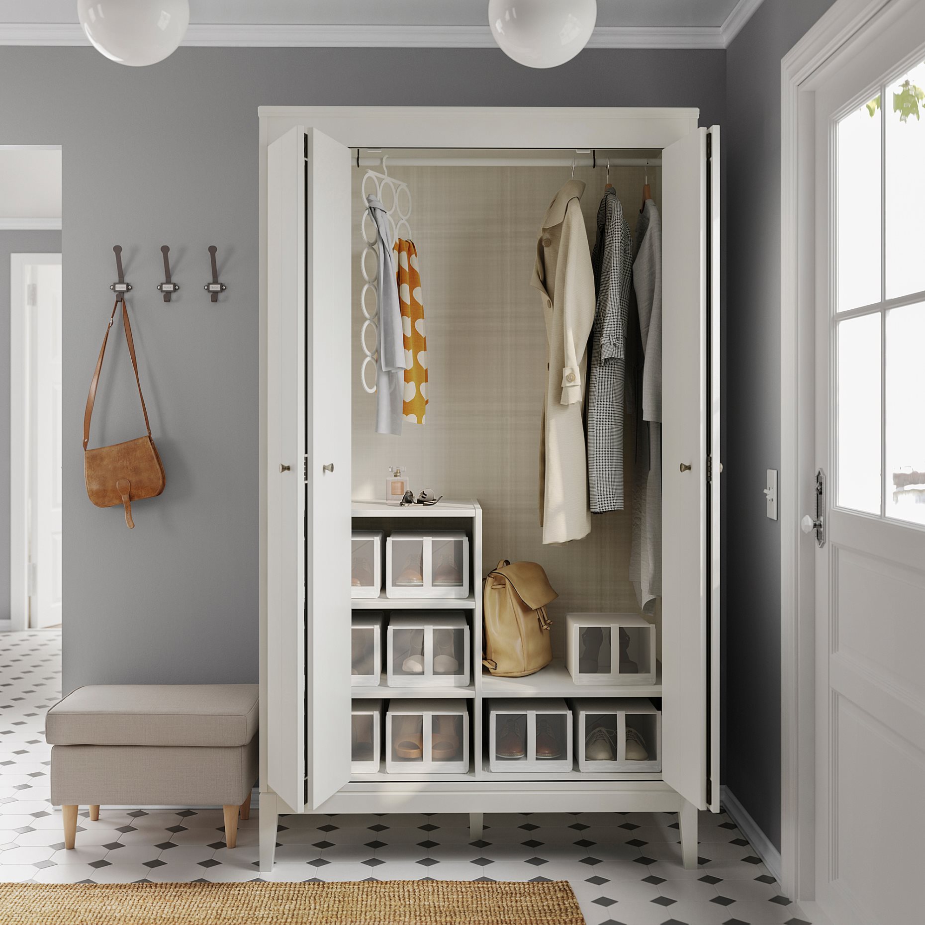 IDANÄS, wardrobe, 121x211 cm, 604.588.35