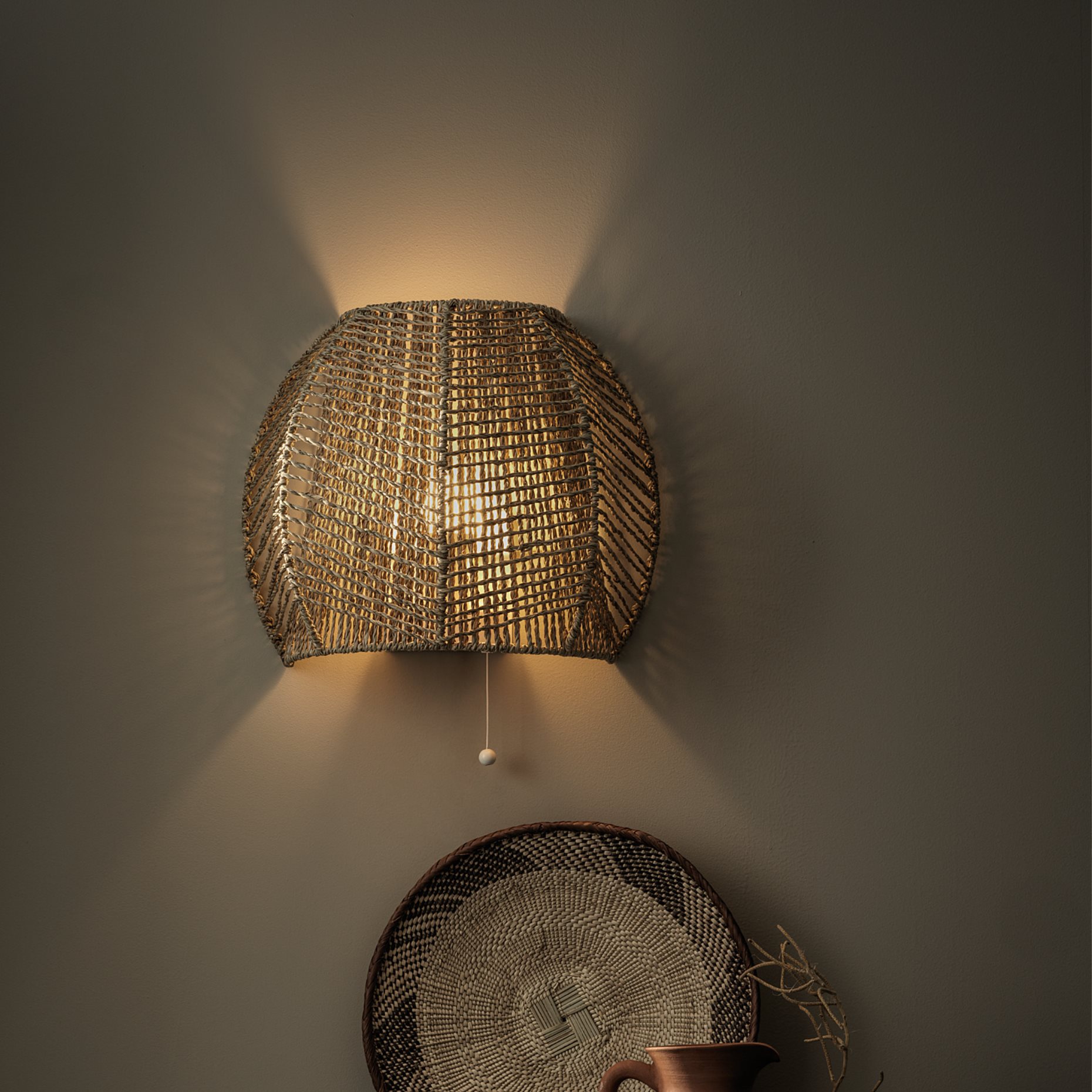 MÅNALG, wall lamp, wired-in installation/handmade, 604.846.98