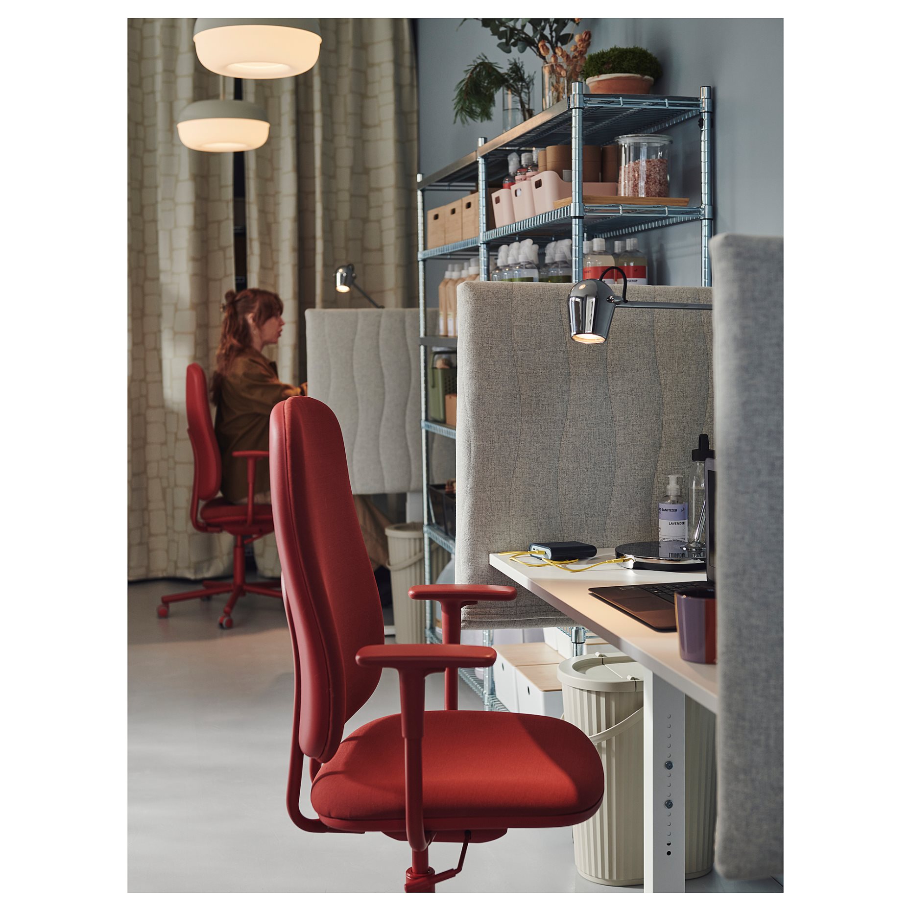SMORKULL, office chair with armrests, 605.034.37