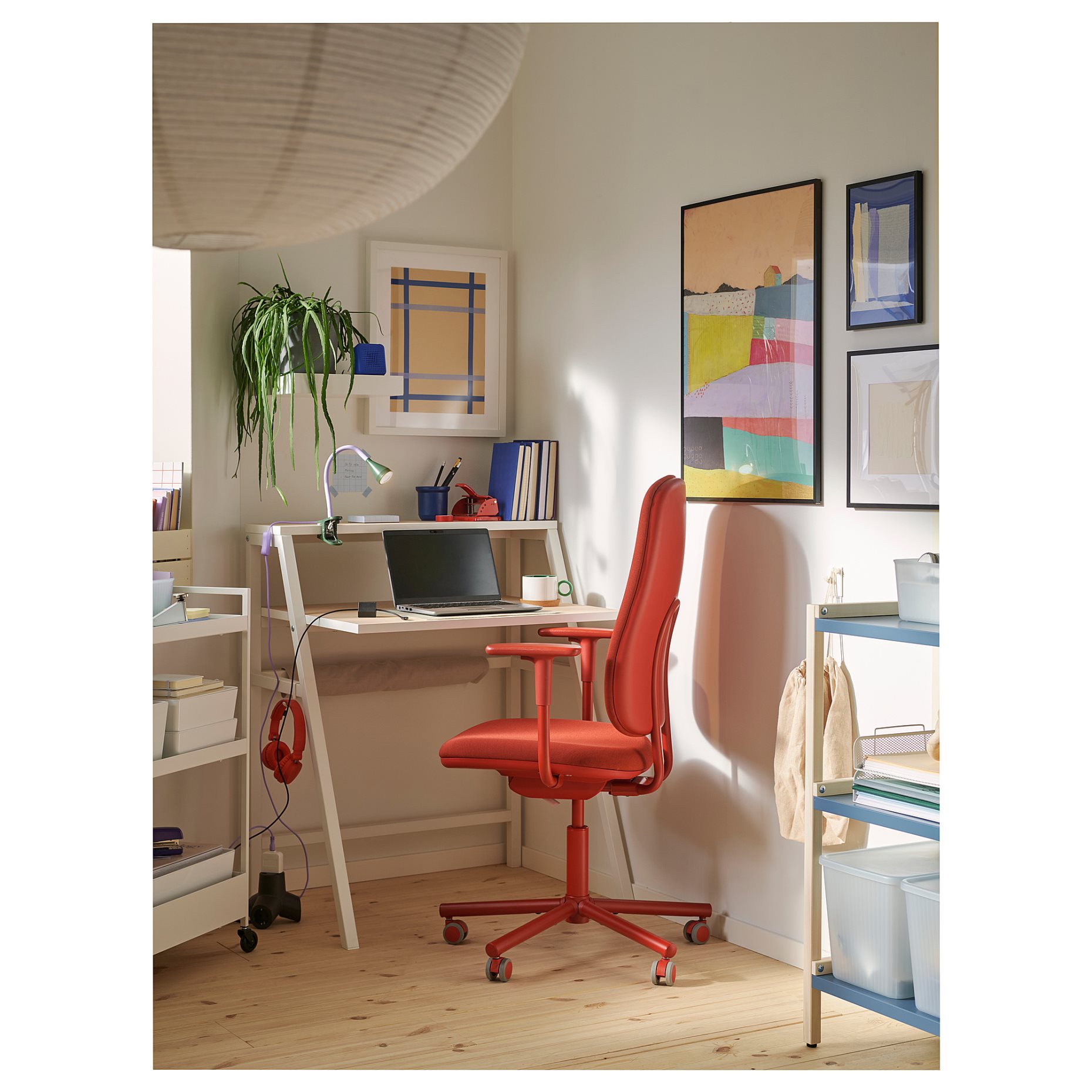 SMORKULL, office chair with armrests, 605.034.37