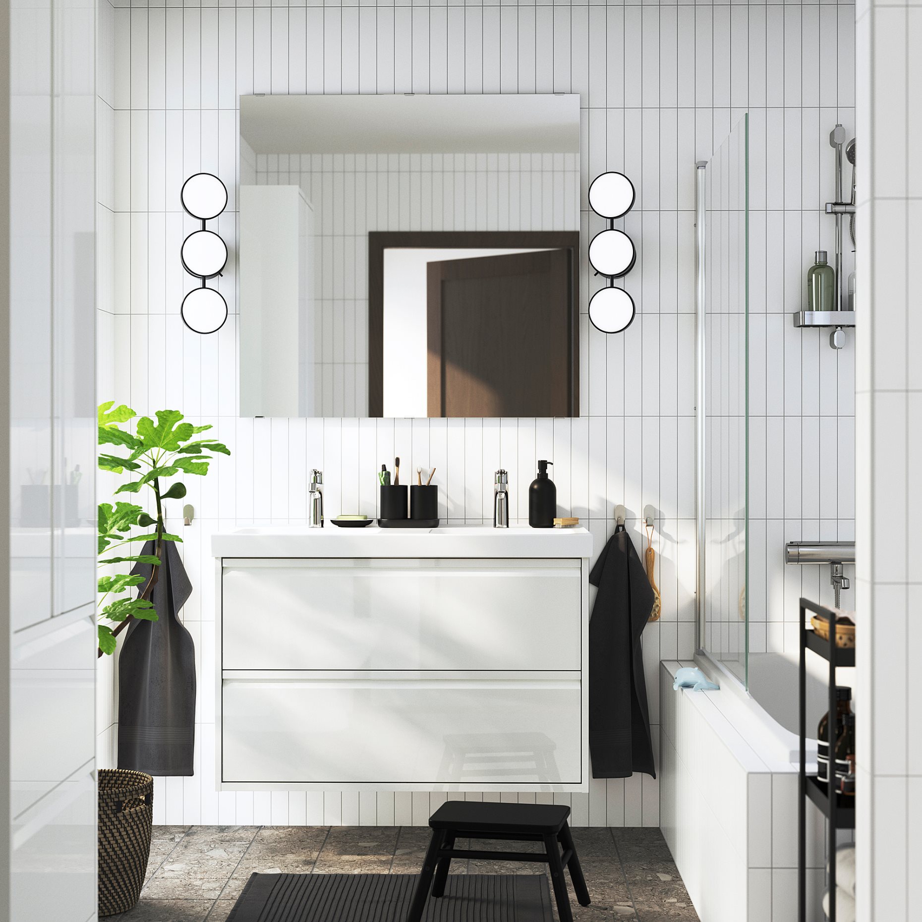 LETTAN, mirror, 100x95 cm, 605.563.41
