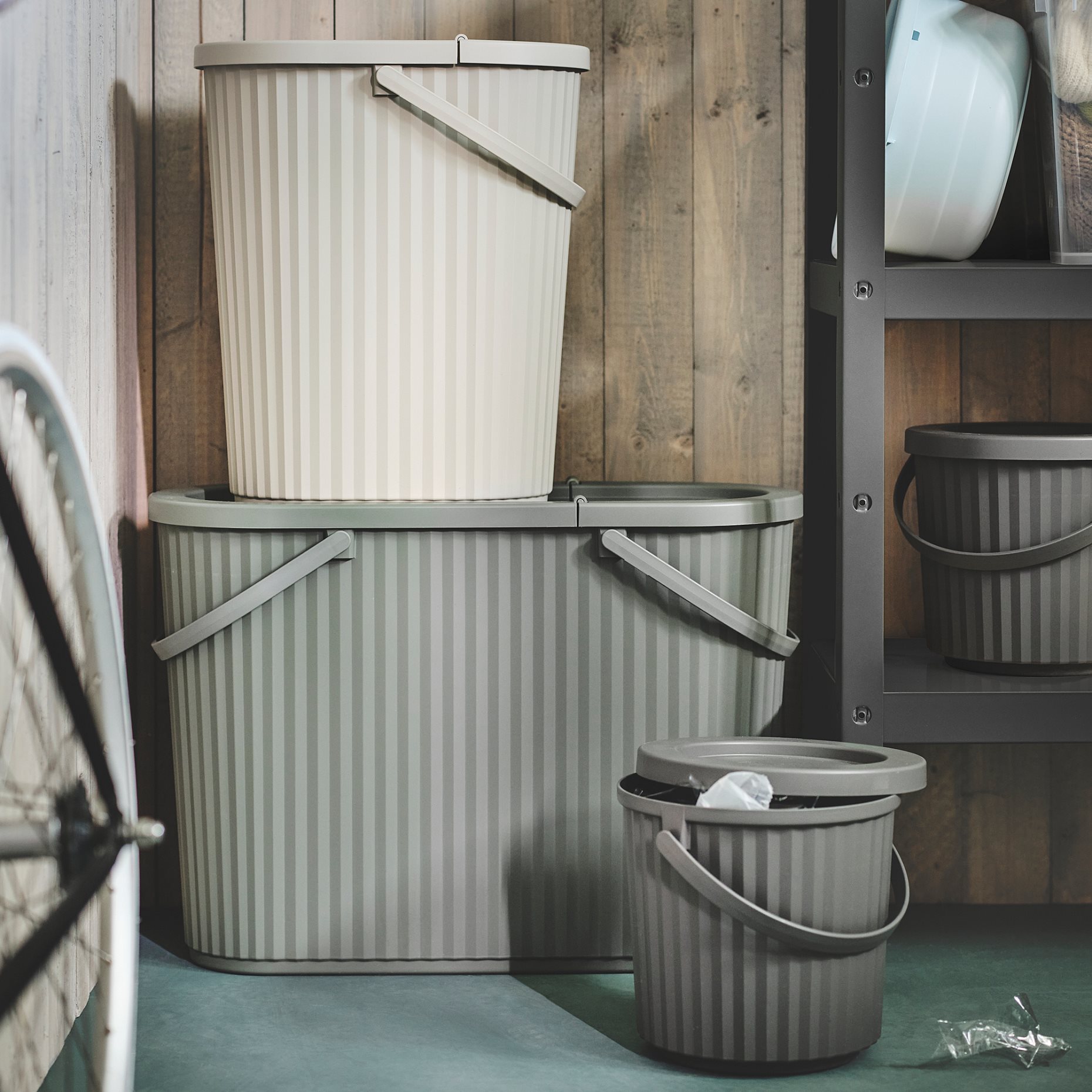 DAMMANG, bin with lid, 26 l, 605.599.76