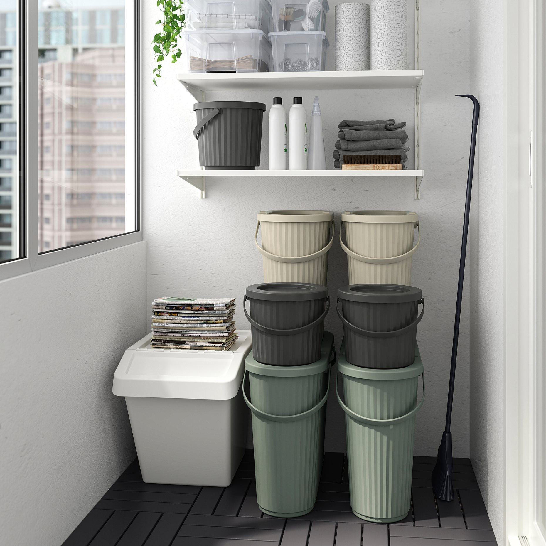 DAMMANG, bin with lid, 26 l, 605.599.76