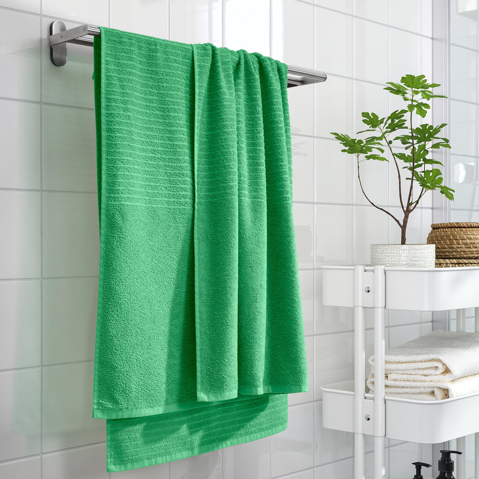 VÅGSJÖN, bath sheet, 100x150 cm, 605.711.29
