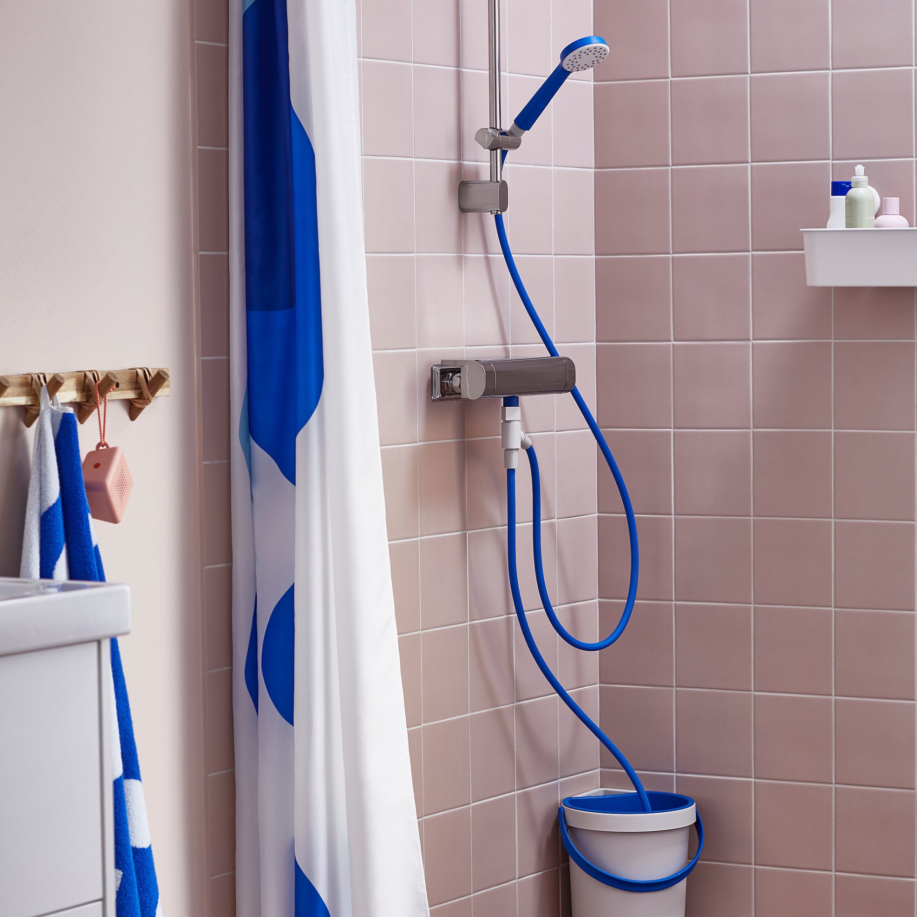 BERGVATTNET, auto diverter for shower, 605.907.45