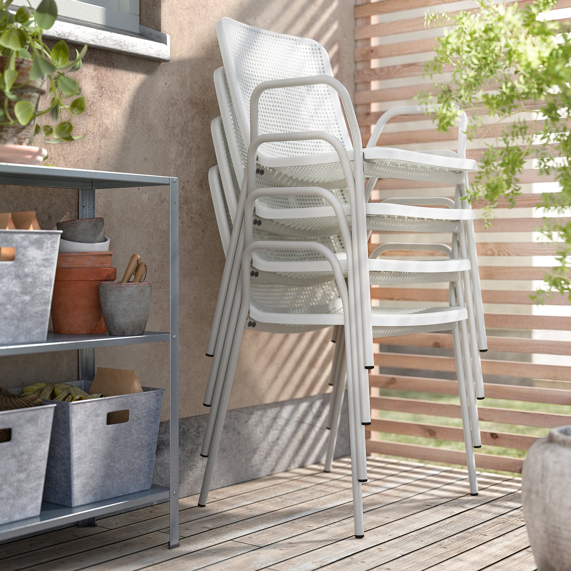 TORPARÖ, chair with armrests, outdoor, 605.954.08