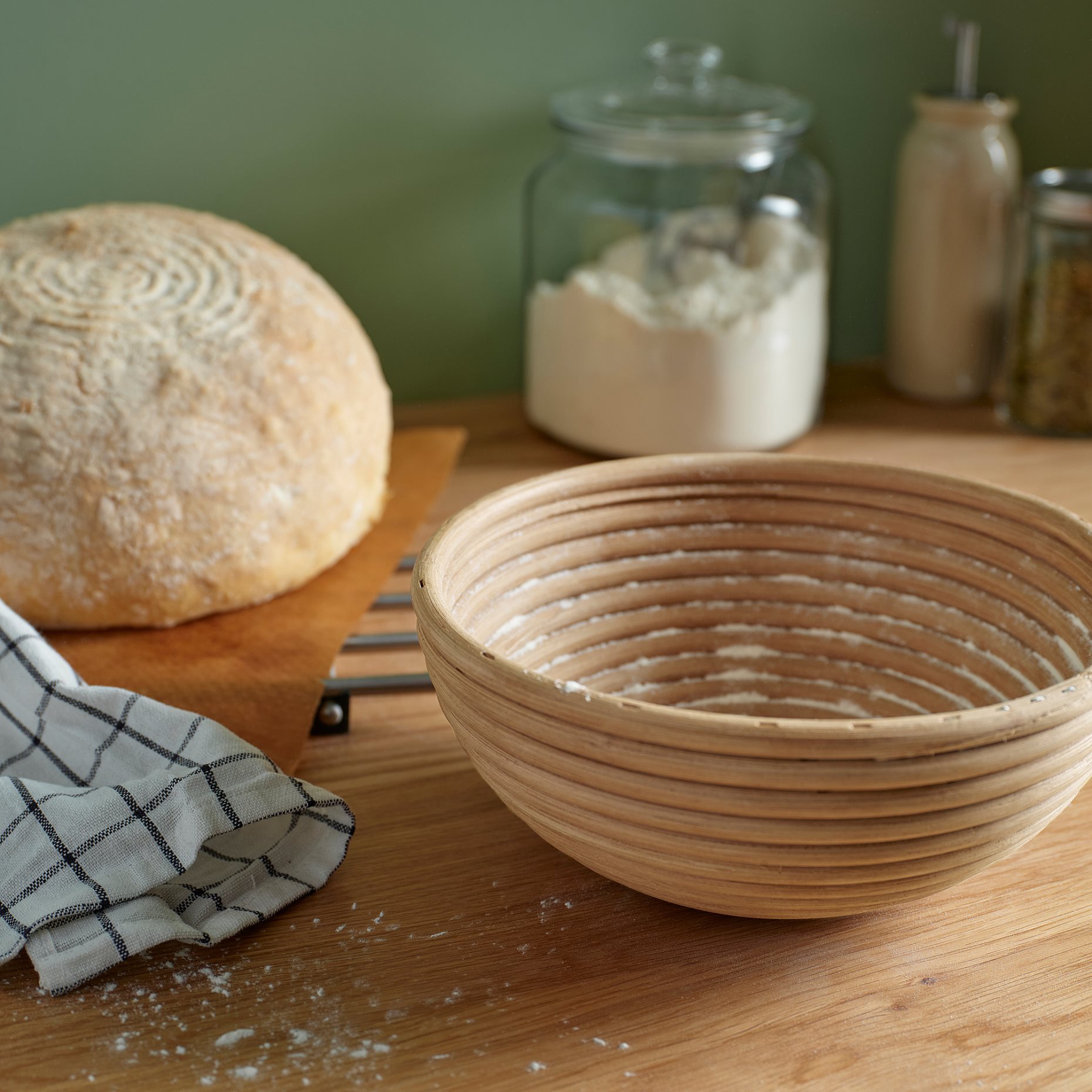 BANDSLÄTTING, proofing/bread basket, 22 cm, 606.034.89