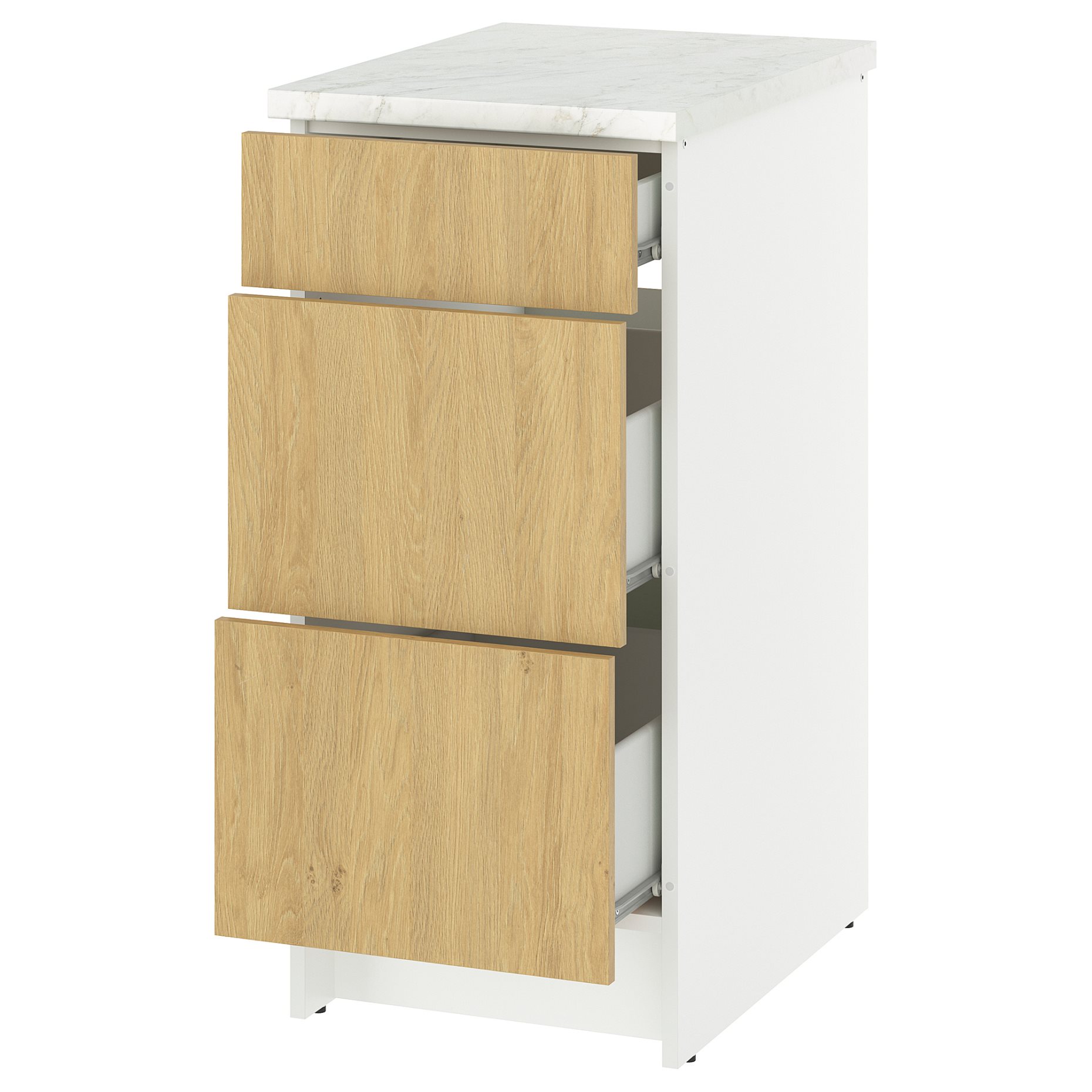KNOXHULT, base cabinet with drawers, 40 cm, 606.039.79