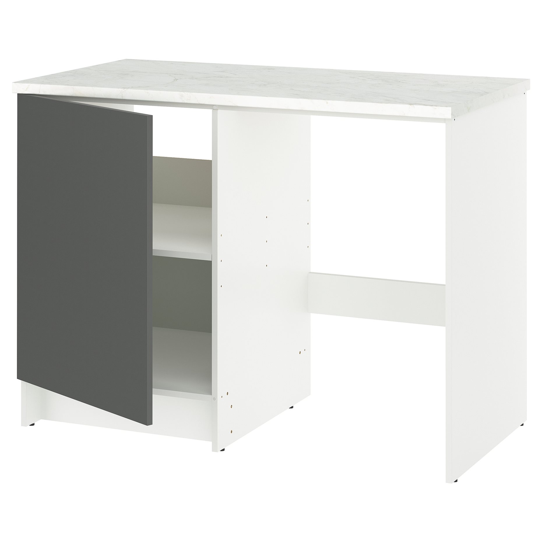 KNOXHULT, base cabinet with door and niche, 120x61x91 cm, 606.042.43