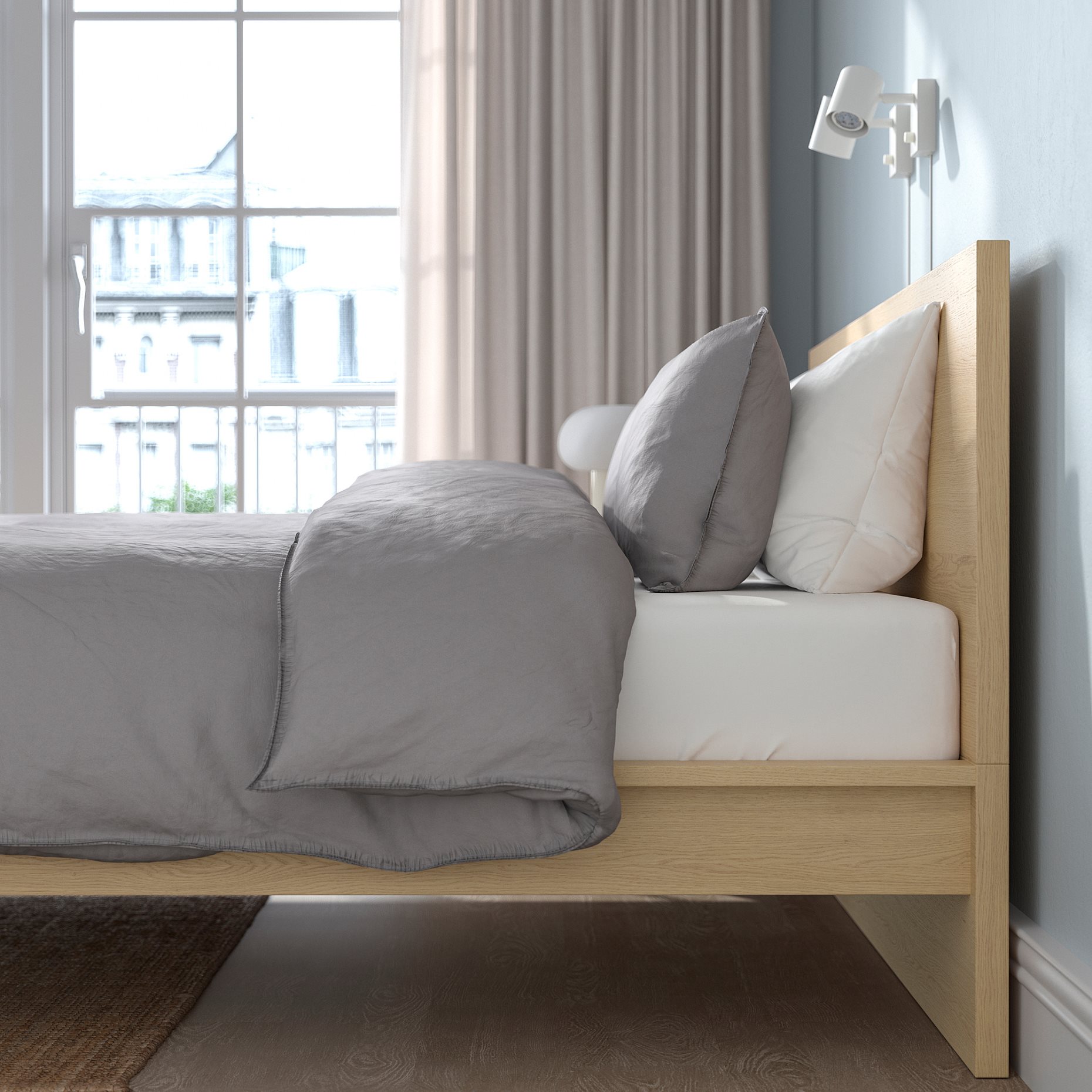 MALM, bed frame/high, 160X200 cm, 691.750.59
