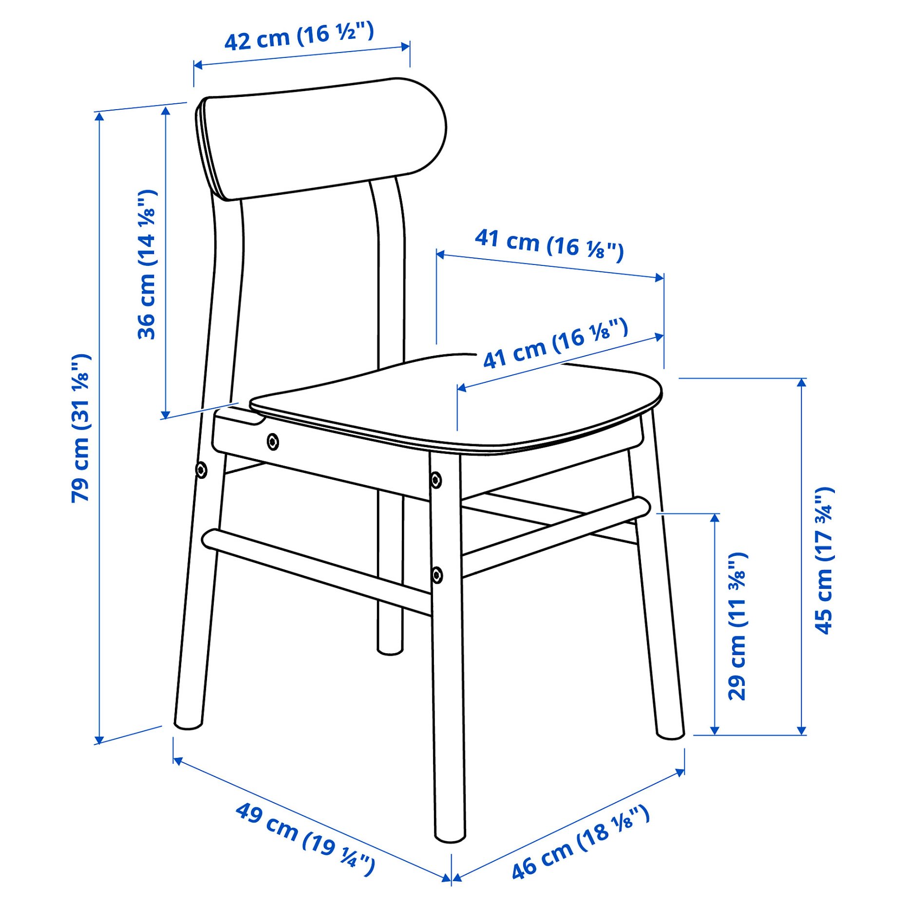 STENSELE/RONNINGE, table and 2 chairs,  70 cm, 692.971.26