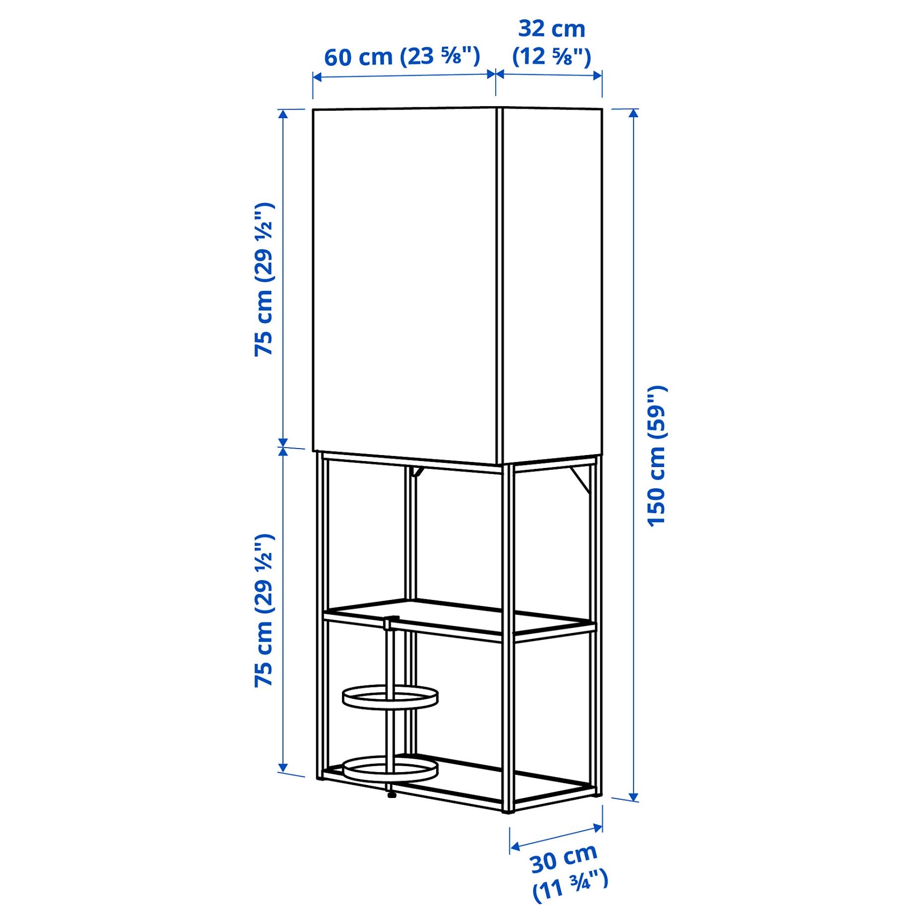ENHET, wall storage combination, 693.314.65