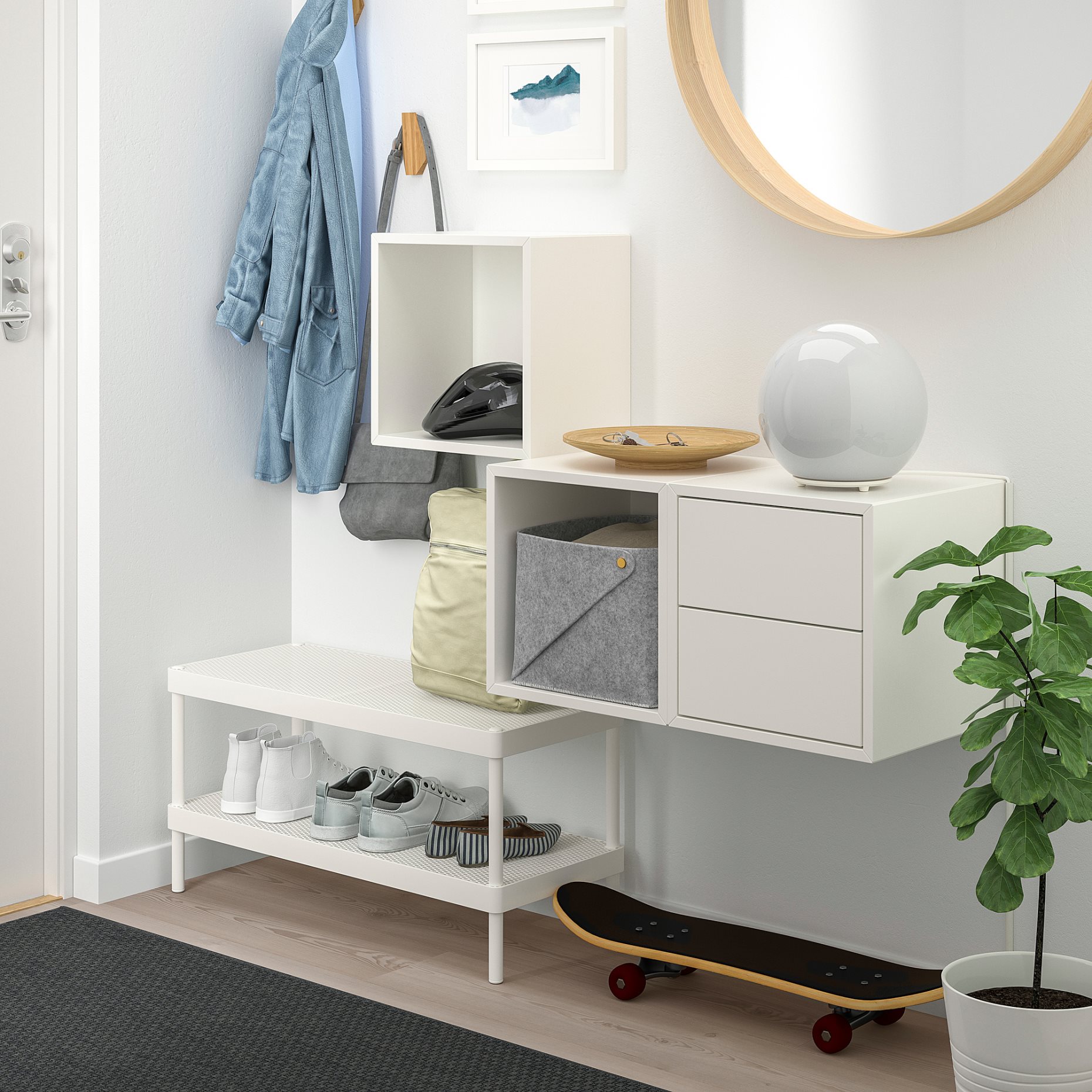 EKET, wall-mounted storage combination, 693.363.83