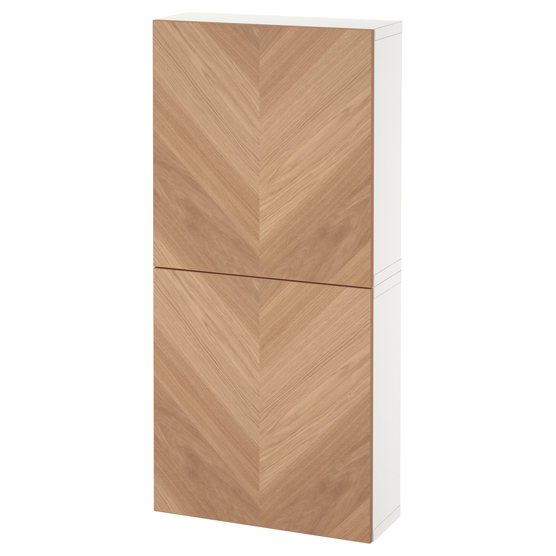 BESTÅ, wall cabinet with 2 doors, 60x22x128 cm, 694.219.70