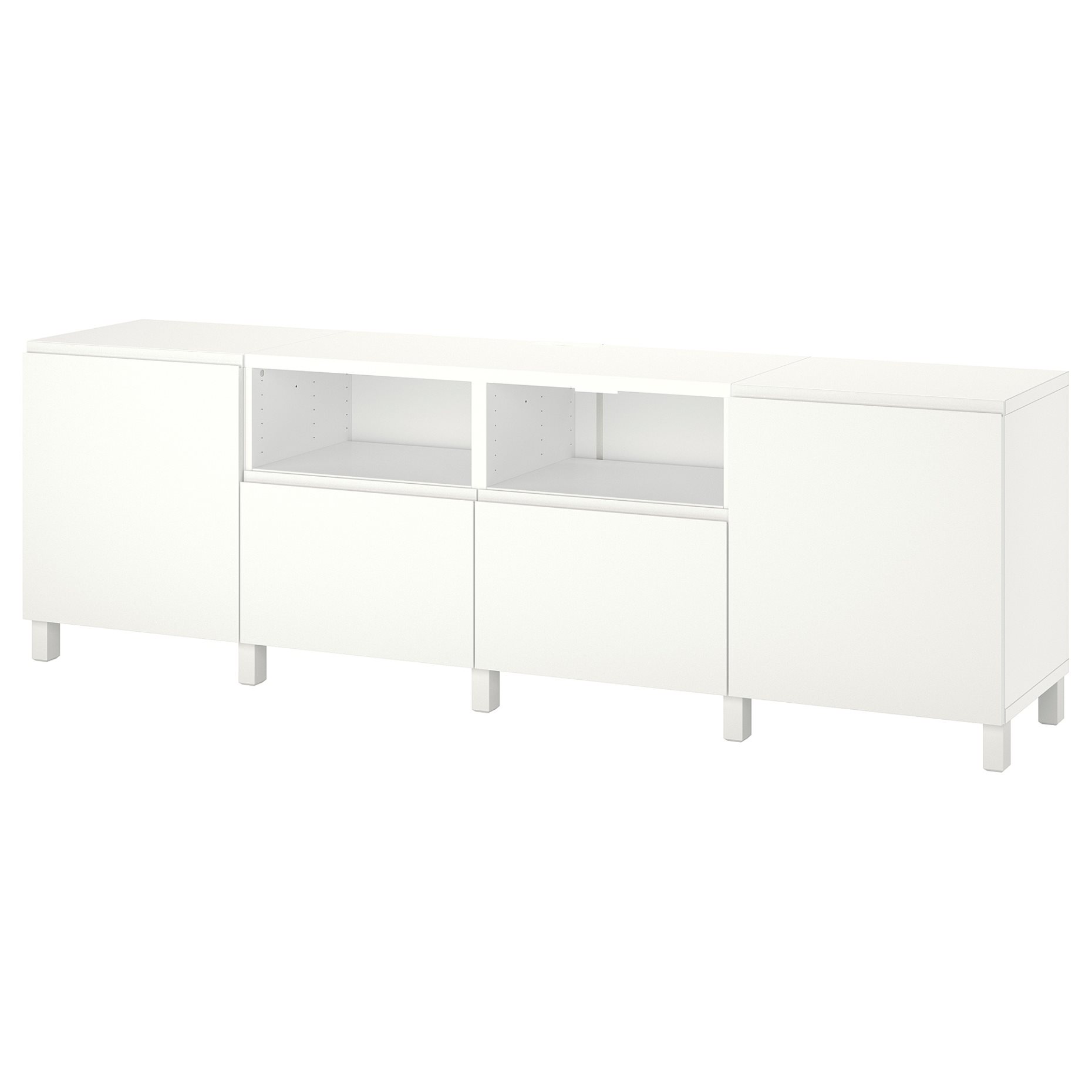 BESTÅ, έπιπλο TV με πόρτες και συρτάρια, 240x42x74 cm, 694.347.55