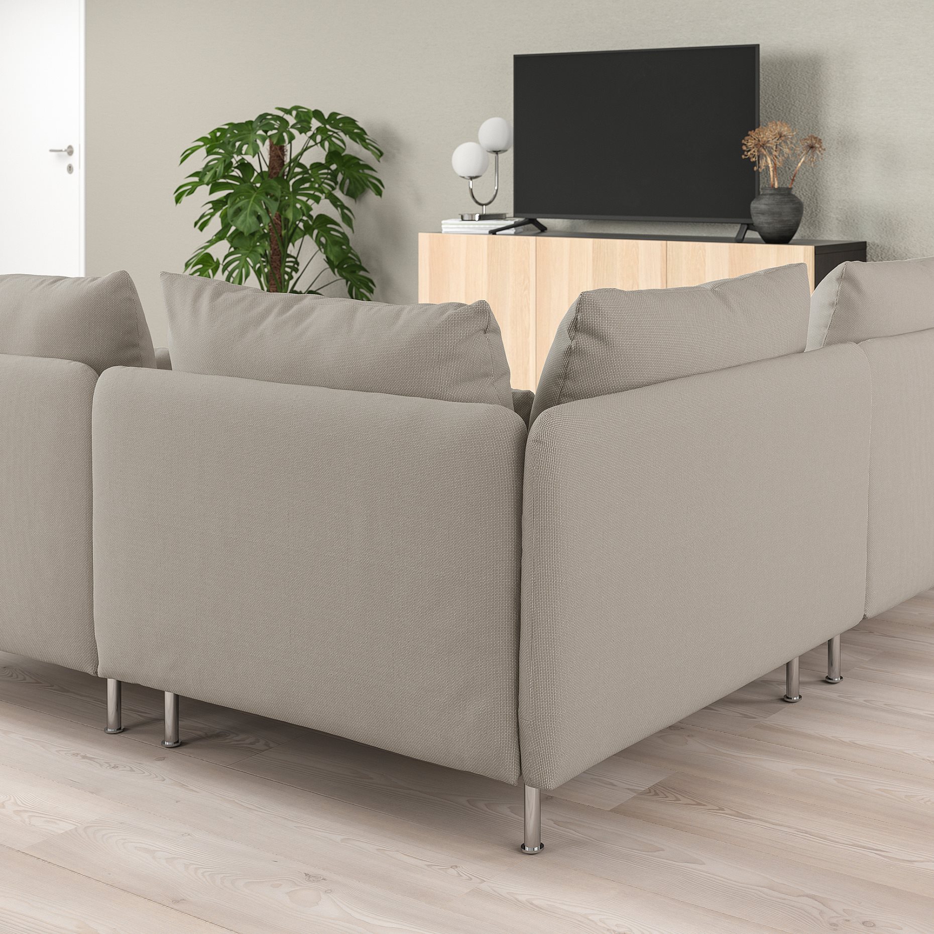 SÖDERHAMN, corner sofa, 6-seat, 694.496.67