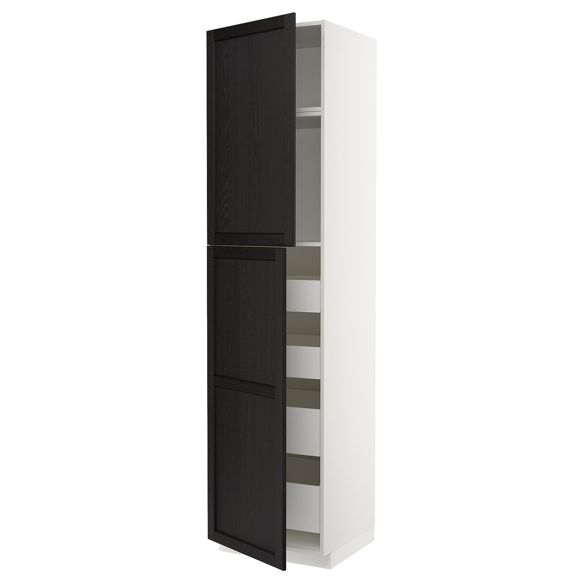 METOD, high cabinet with 2 doors/4 drawers, 60x60x240 cm, 694.693.73