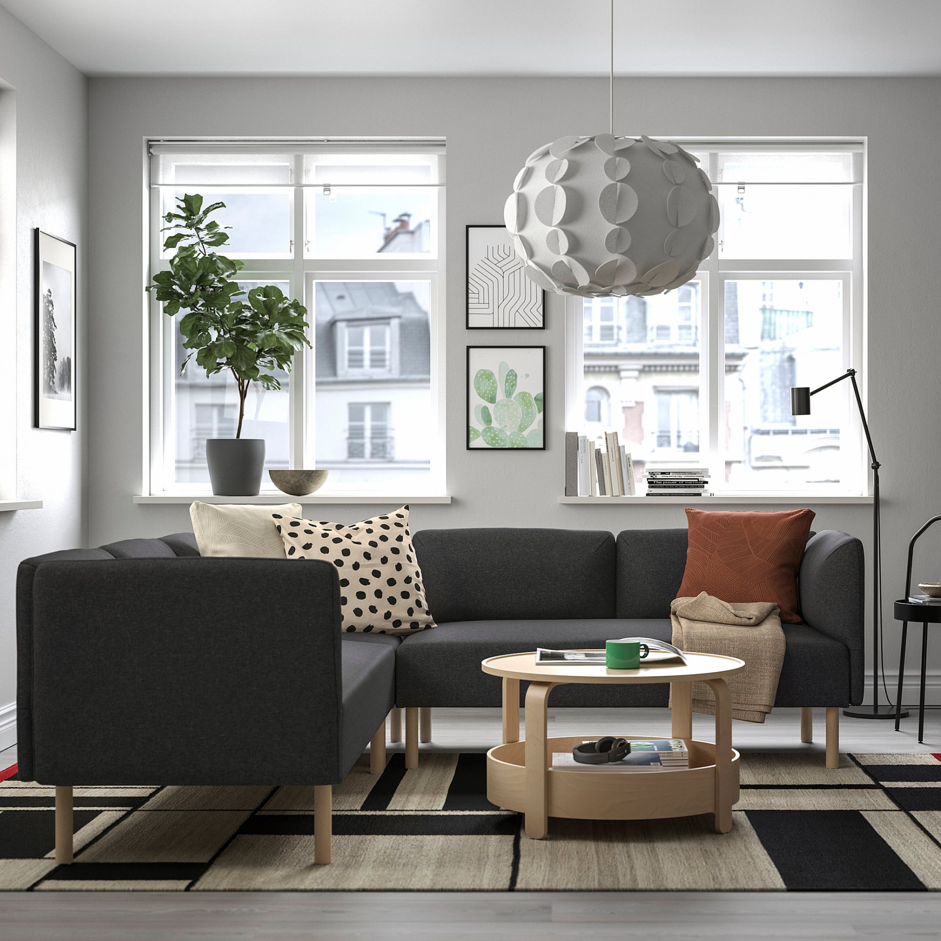 LILLEHEM, modular corner sofa, 4 seat, 695.361.41