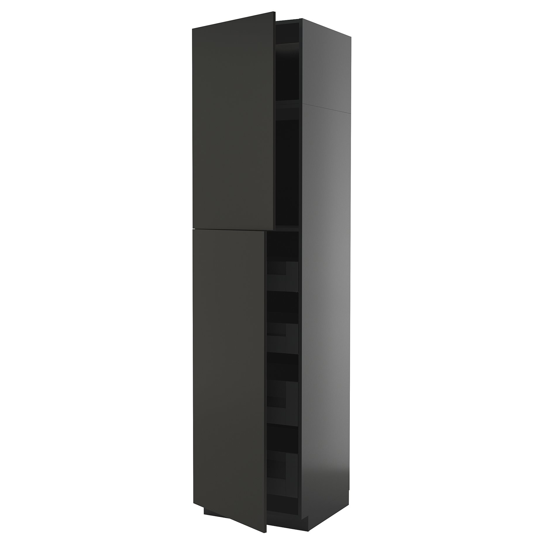 METOD/KNIVSHULT, high cabinet with 2 doors/4 drawers, 60x60x240 cm, 695.891.82