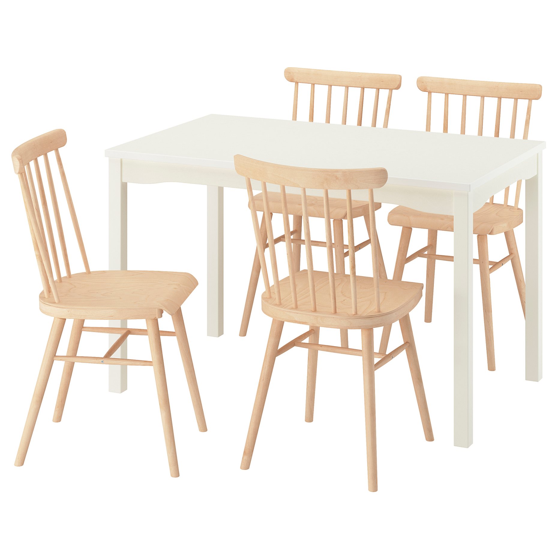 HÖGVED / HAUGA, table and 4 chairs, 118x74 cm, 696.124.65