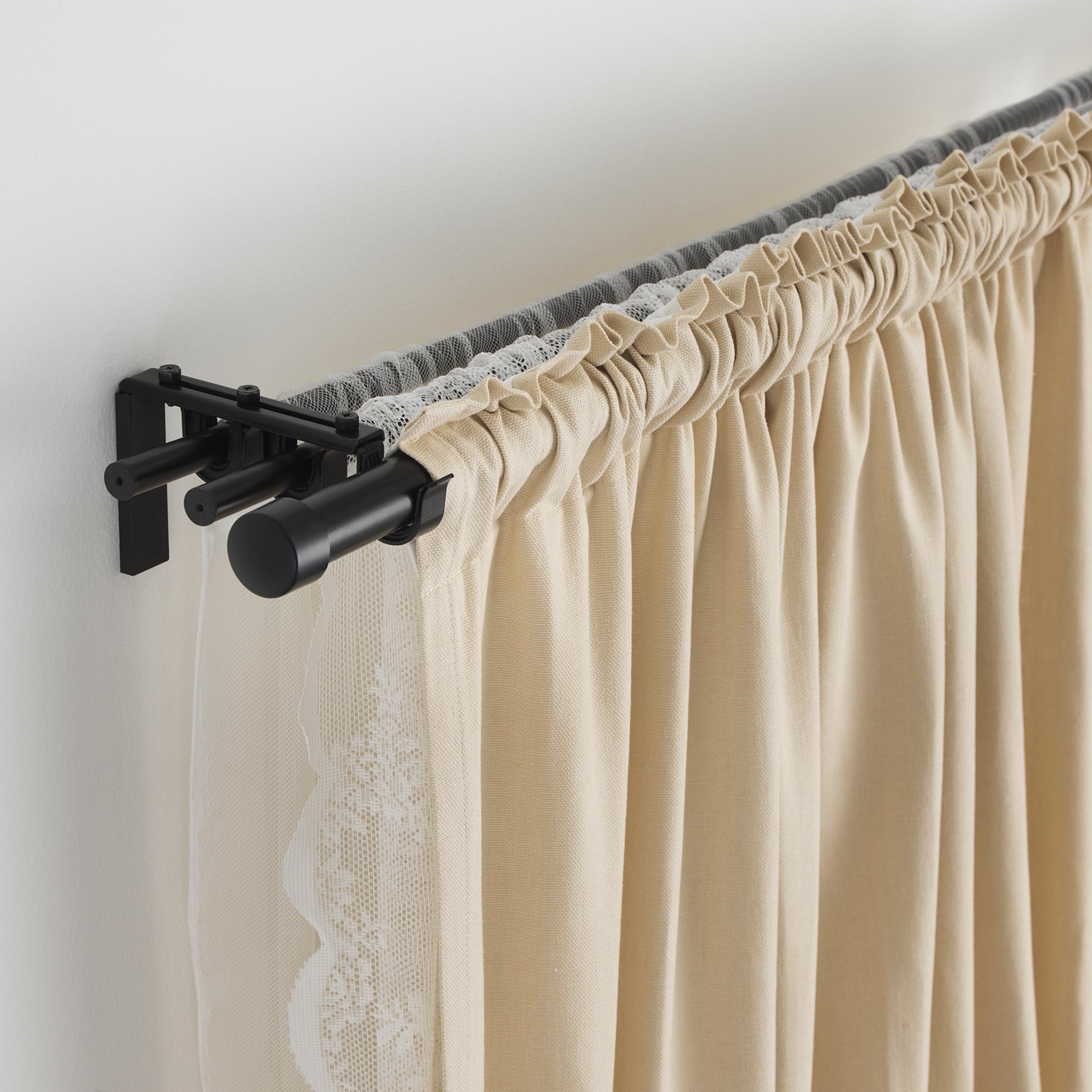 RÄCKA, curtain rod, 210-385 cm, 702.171.57