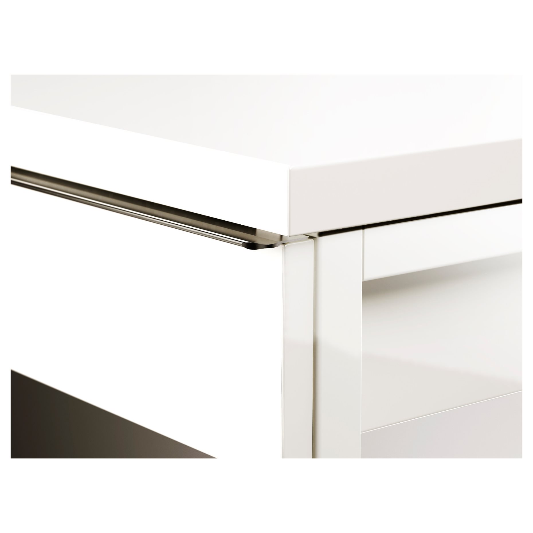 BESTA BURS, desk/high-gloss, 120x40 cm, 702.453.39