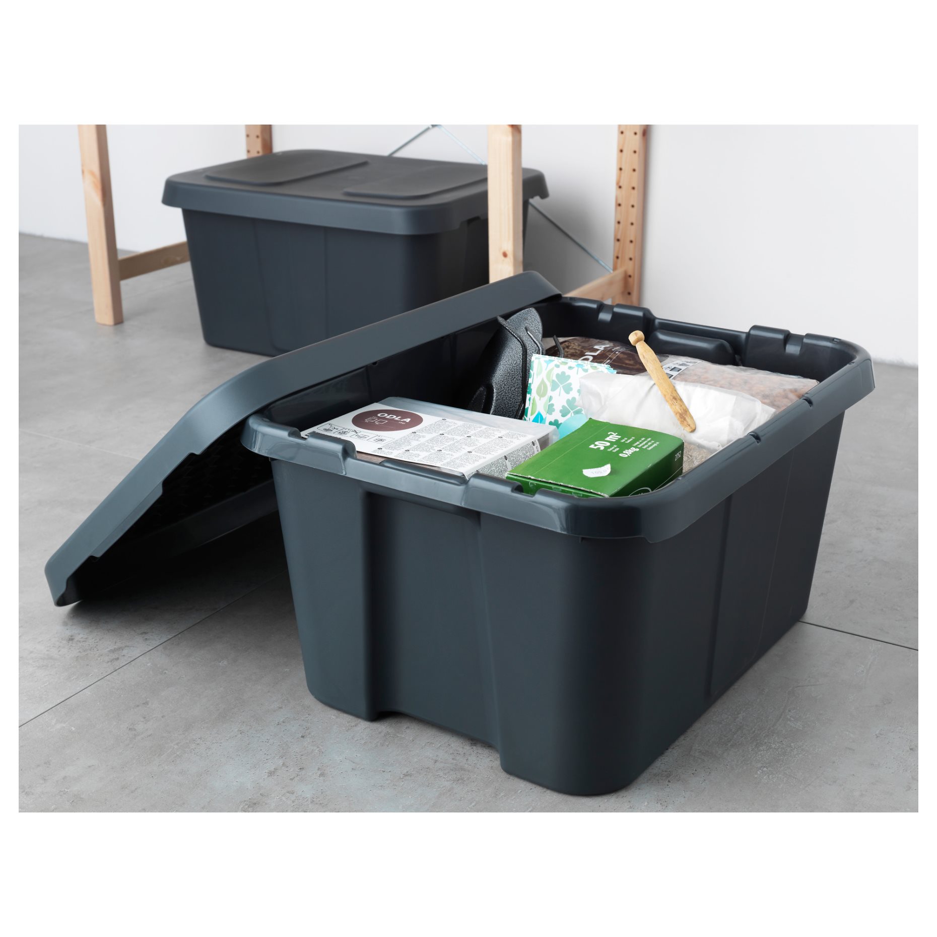 KLÄMTARE, box with lid, in/outdoor, 702.923.64