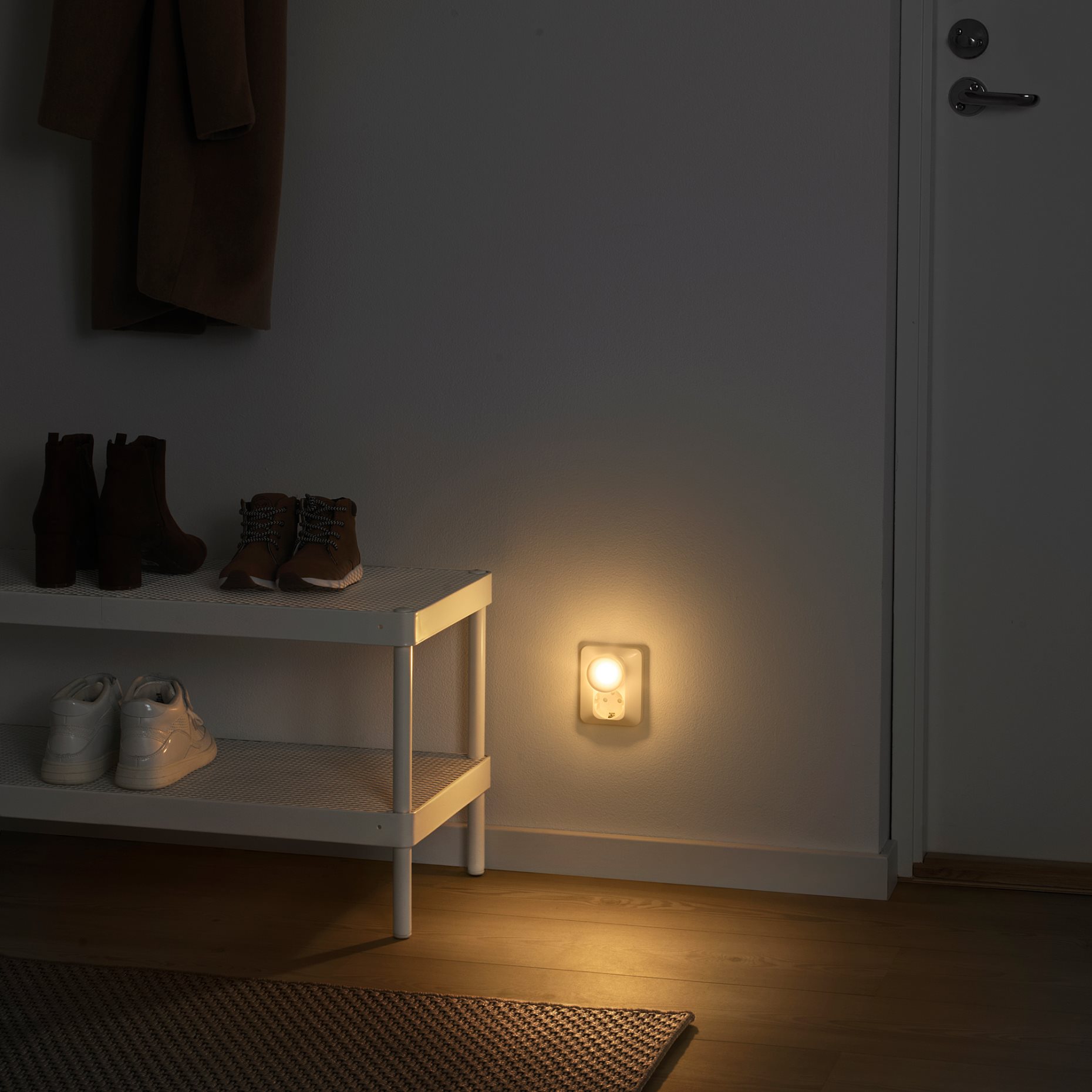 MÖRKRÄDD, LED nightlight with sensor, 2 pack, 703.498.60