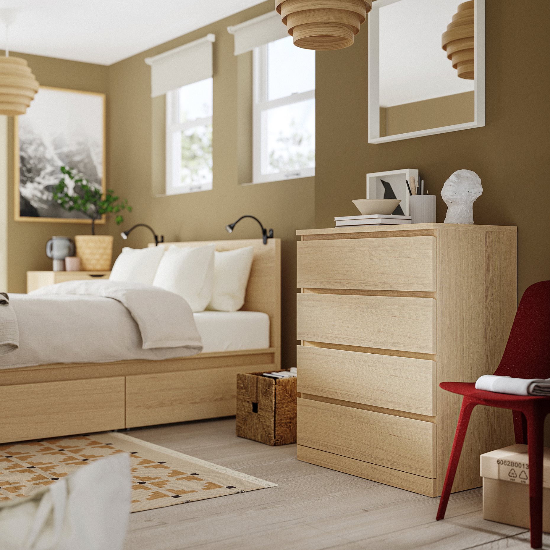MALM, chest of 4 drawers, 704.035.74