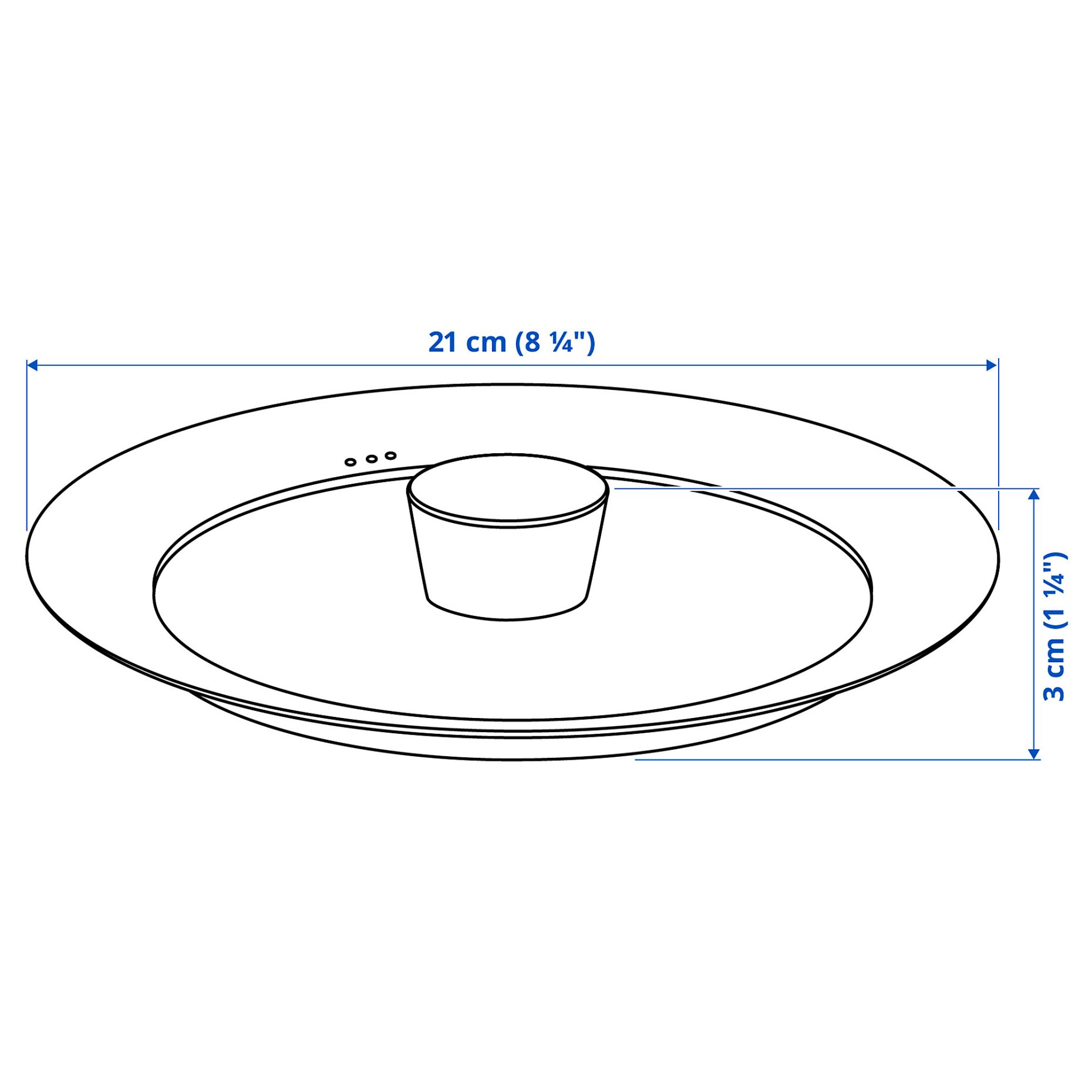 KLOCKREN, lid, 21 cm, 704.491.95