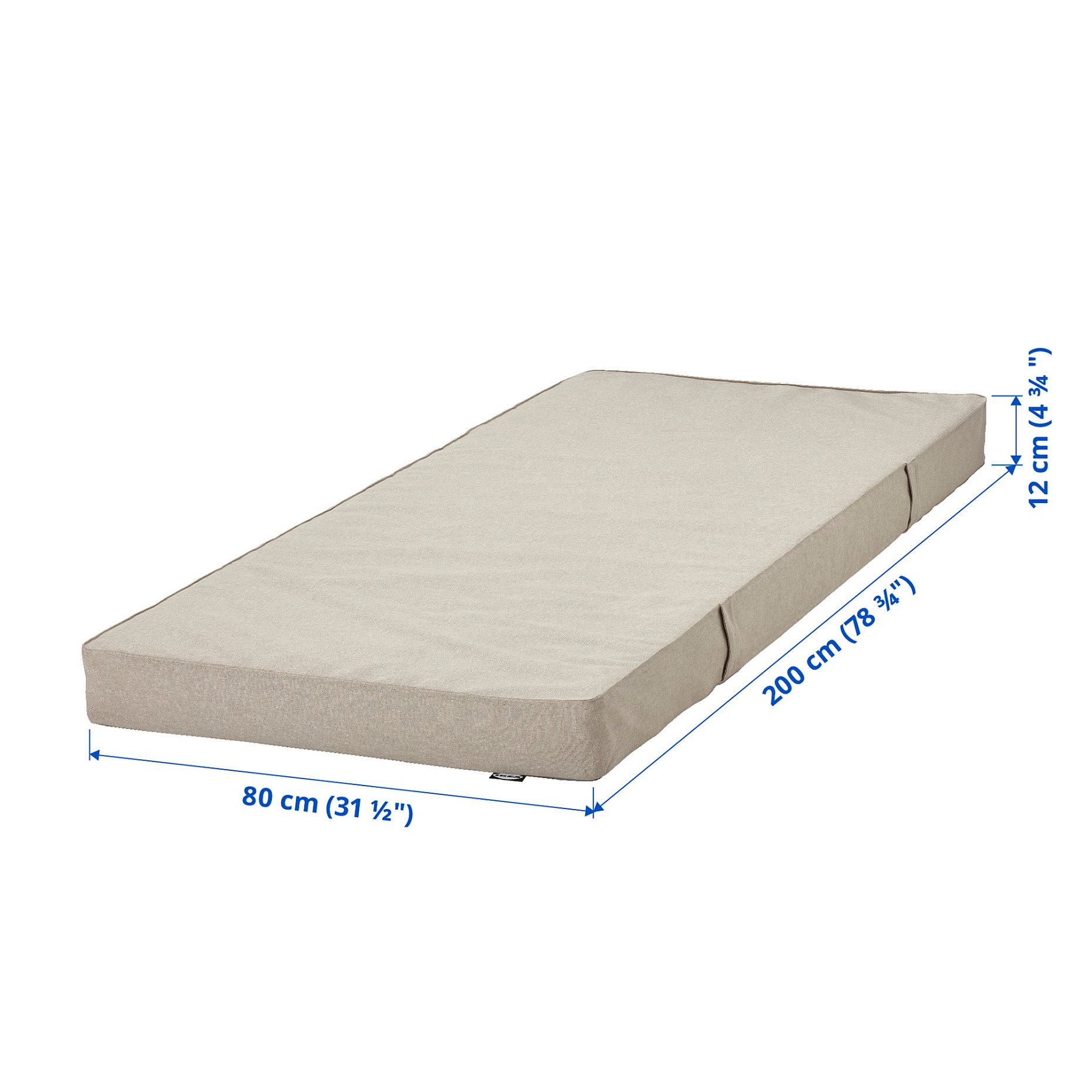 VANNAREID, pocket sprung mattress/extra firm, 80x200 cm, 704.867.29