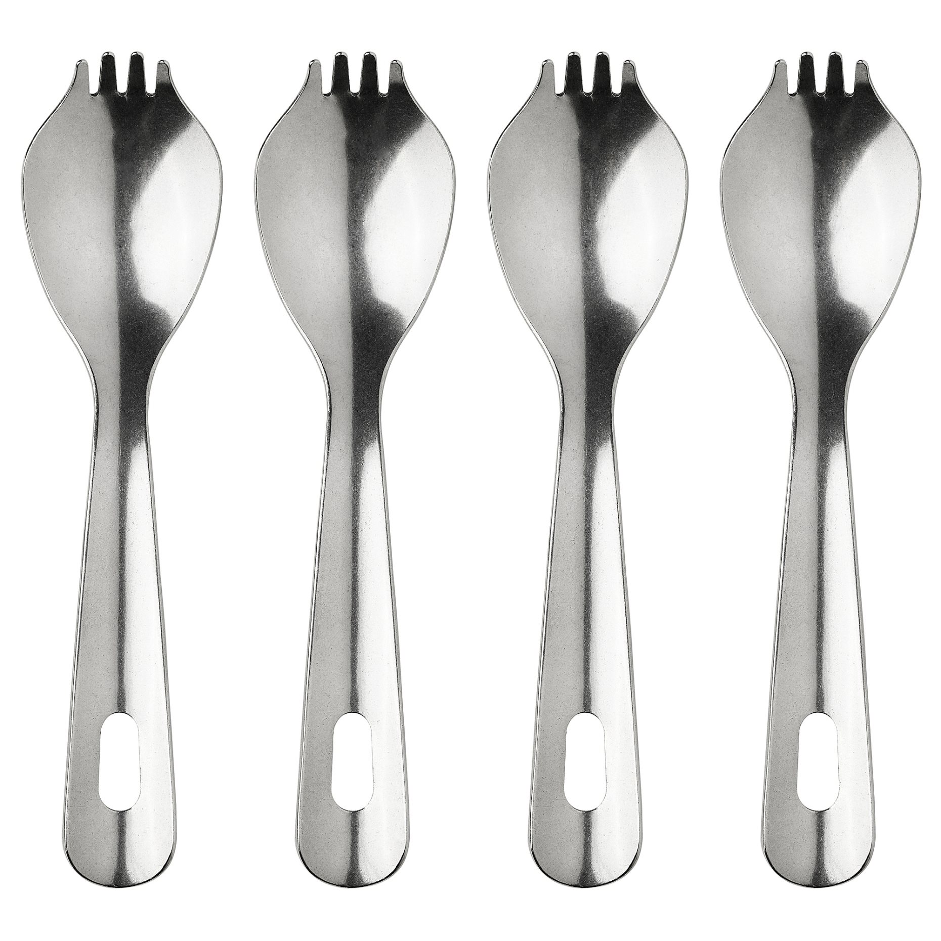 NABBFISK, spork set of 4, 17 cm, 705.711.19