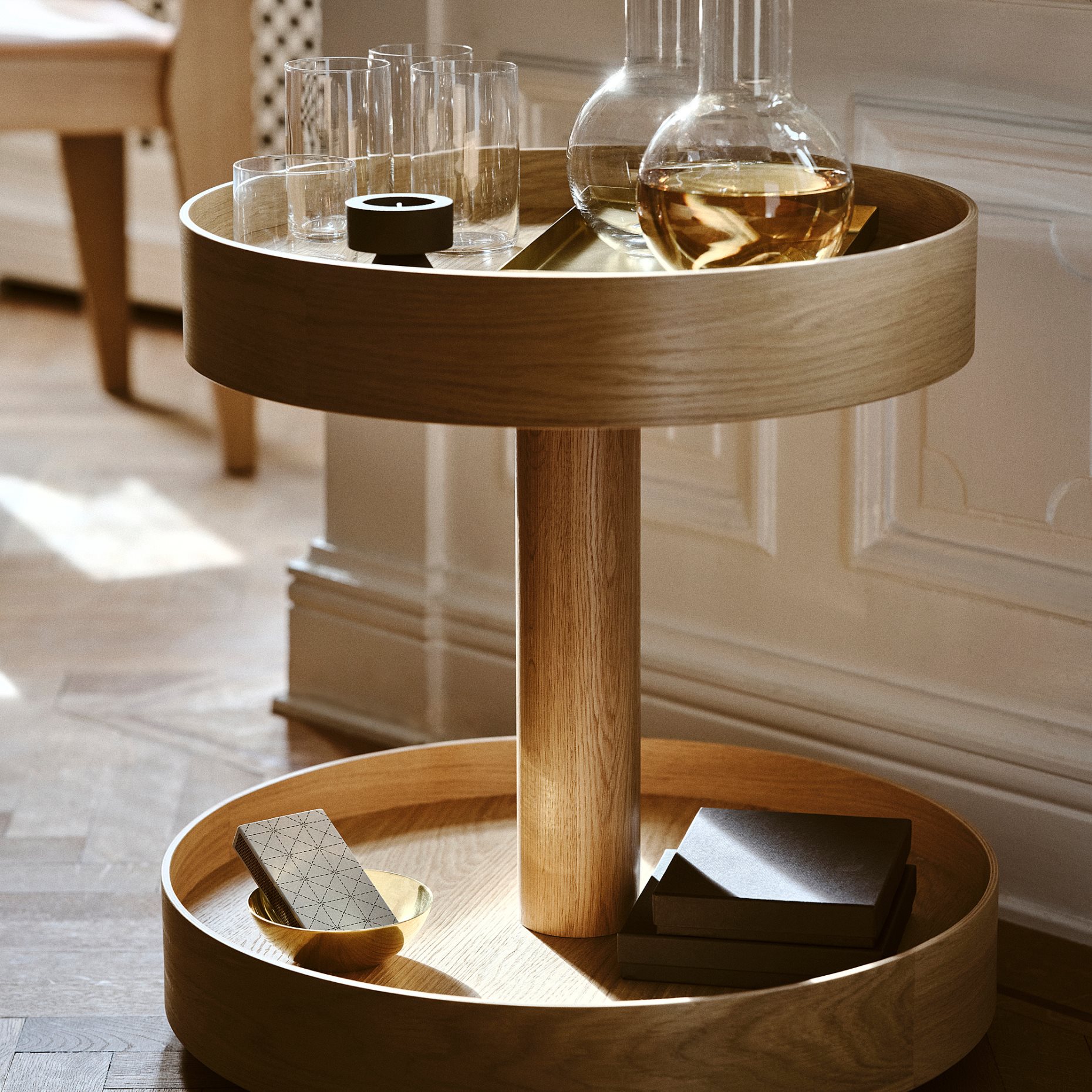 STOCKHOLM 2025, side table on castors, 705.865.59