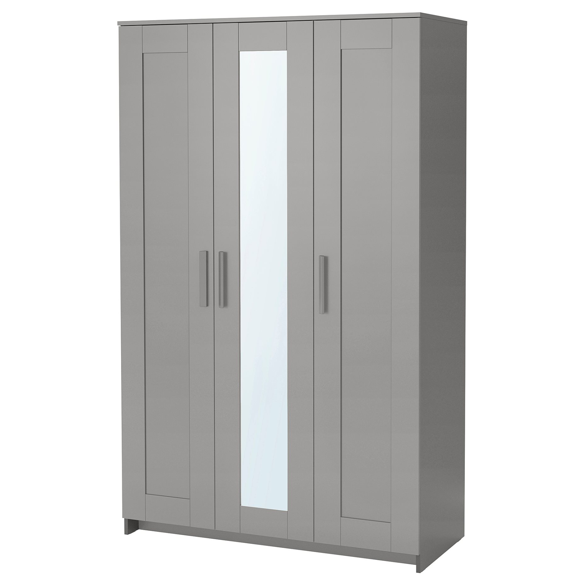 BRIMNES, wardrobe with 3 doors, 117x190 cm, 706.028.04