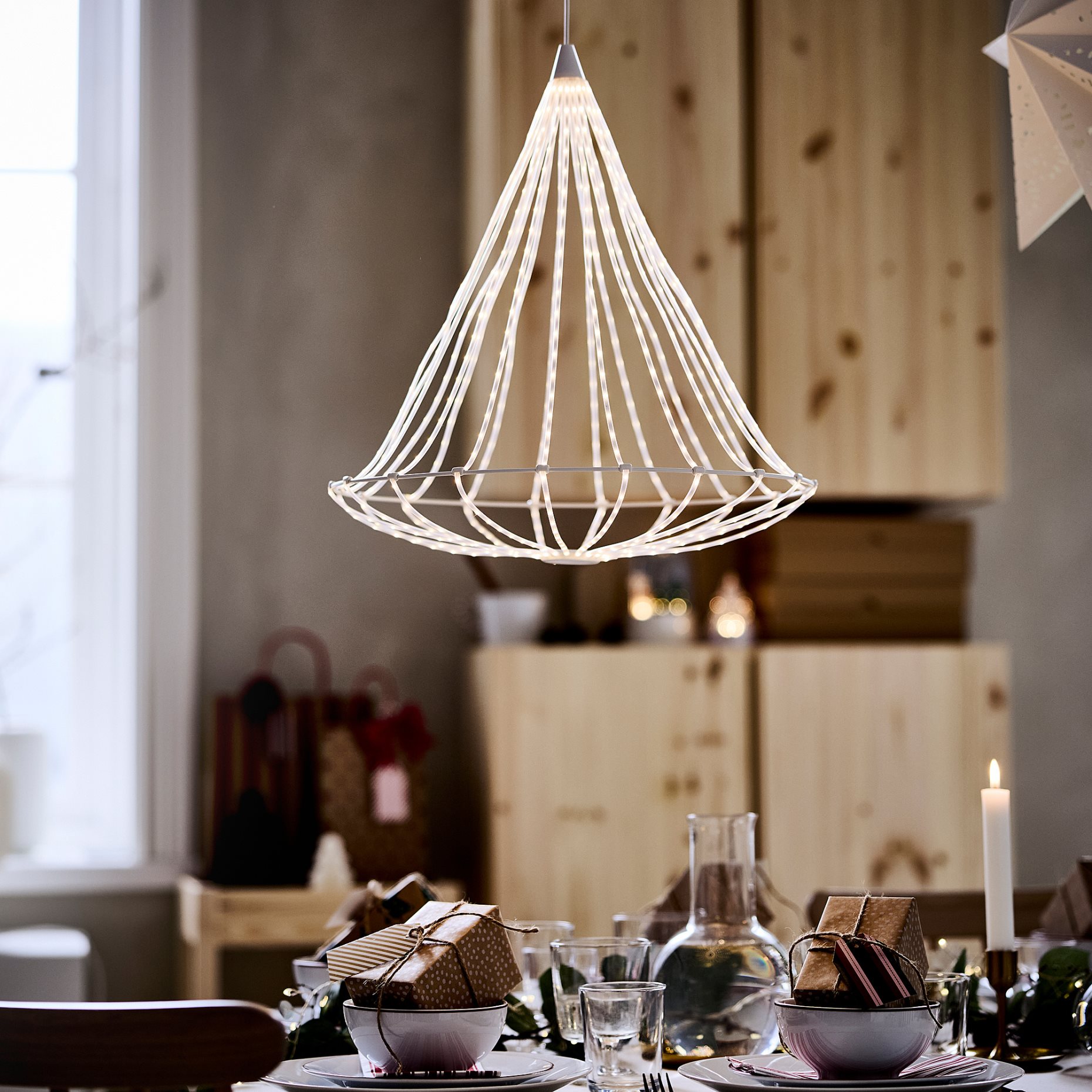 VINTERFINT, decorative chandelier with built in LED light source, 706.066.23